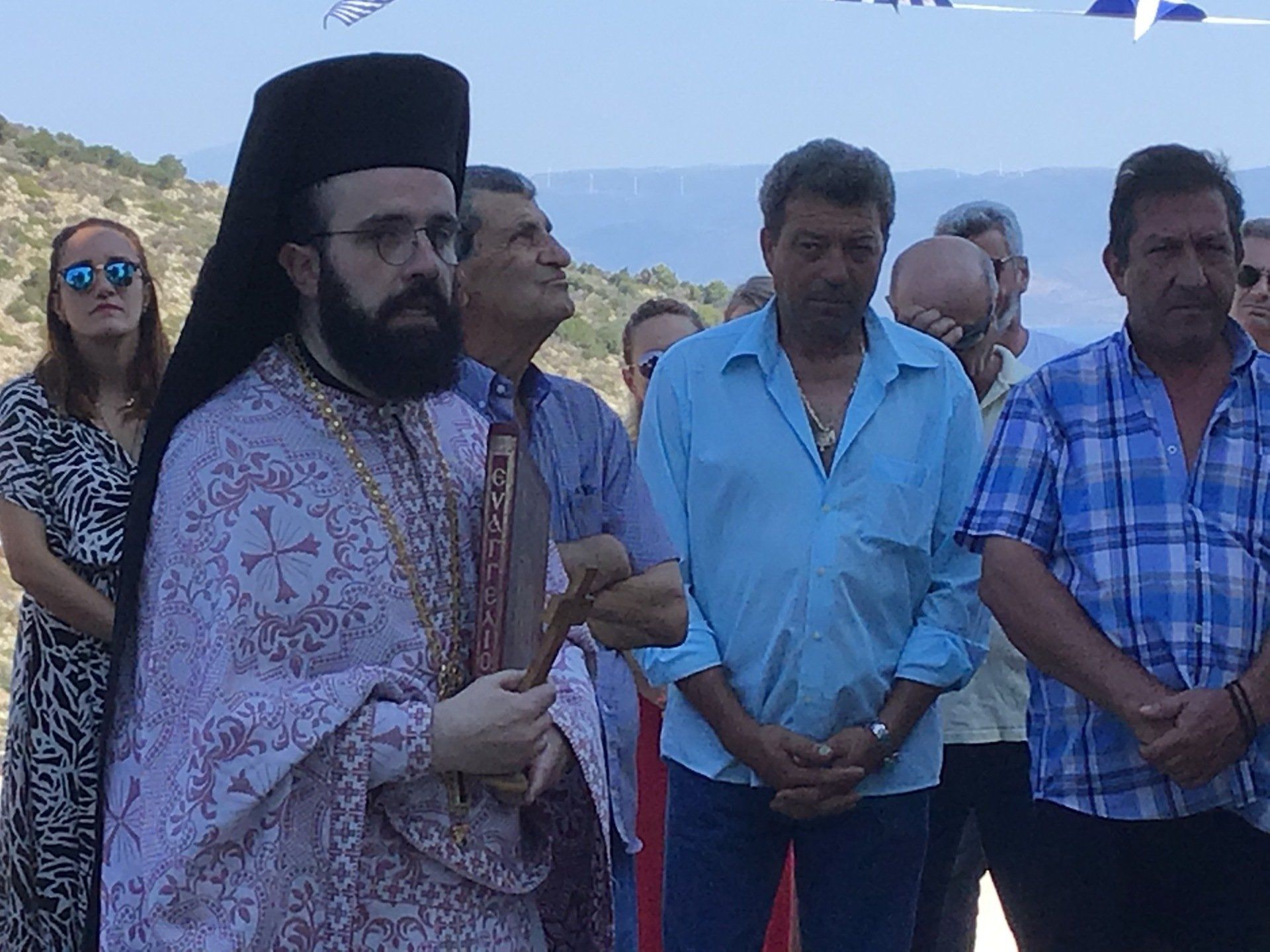Ag Anargyros name day service and open house at Episkopi as guest of Sotirios Iliadis, July 4th 2020 on Hydra Island Greece.