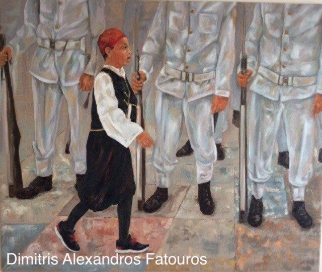 Δημήτρης Αλεξάνδρου Φατούρου, Dimitris Alexandros Fatouros, Artists on Hydra Island Greece.