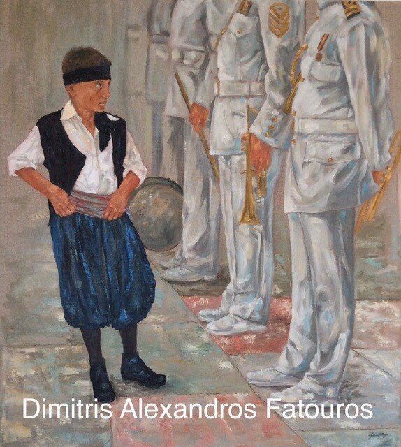 Δημήτρης Αλεξάνδρου Φατούρου, Dimitris Alexandros Fatouros, Artists on Hydra Island Greece.