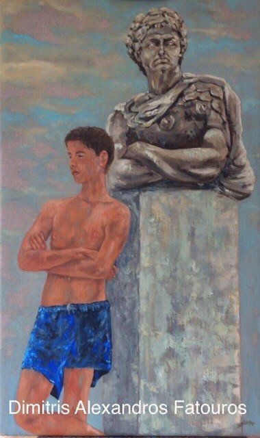 Δημήτρης Αλεξάνδρου Φατούρου, Dimitris Alexandros Fatouros, Artists on Hydra Island Greece.