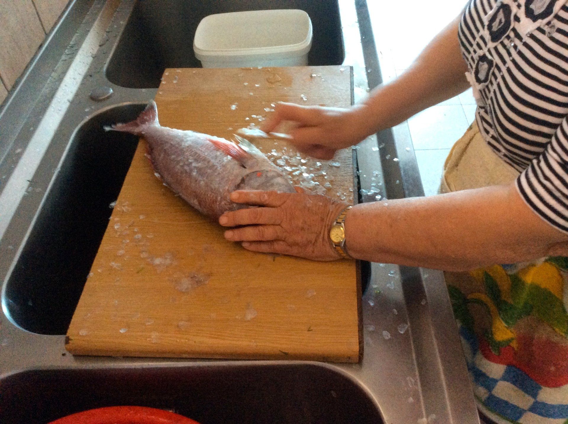 The sea fishing fishermen of Hydra Island Greece.