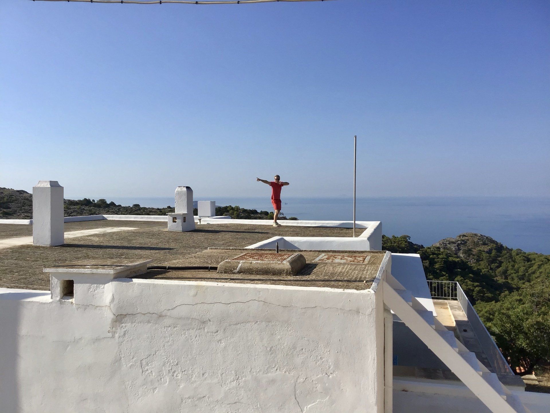 Ag Anargyros name day service and open house at Episkopi as guest of Sotirios Iliadis, July 4th 2020 on Hydra Island Greece.