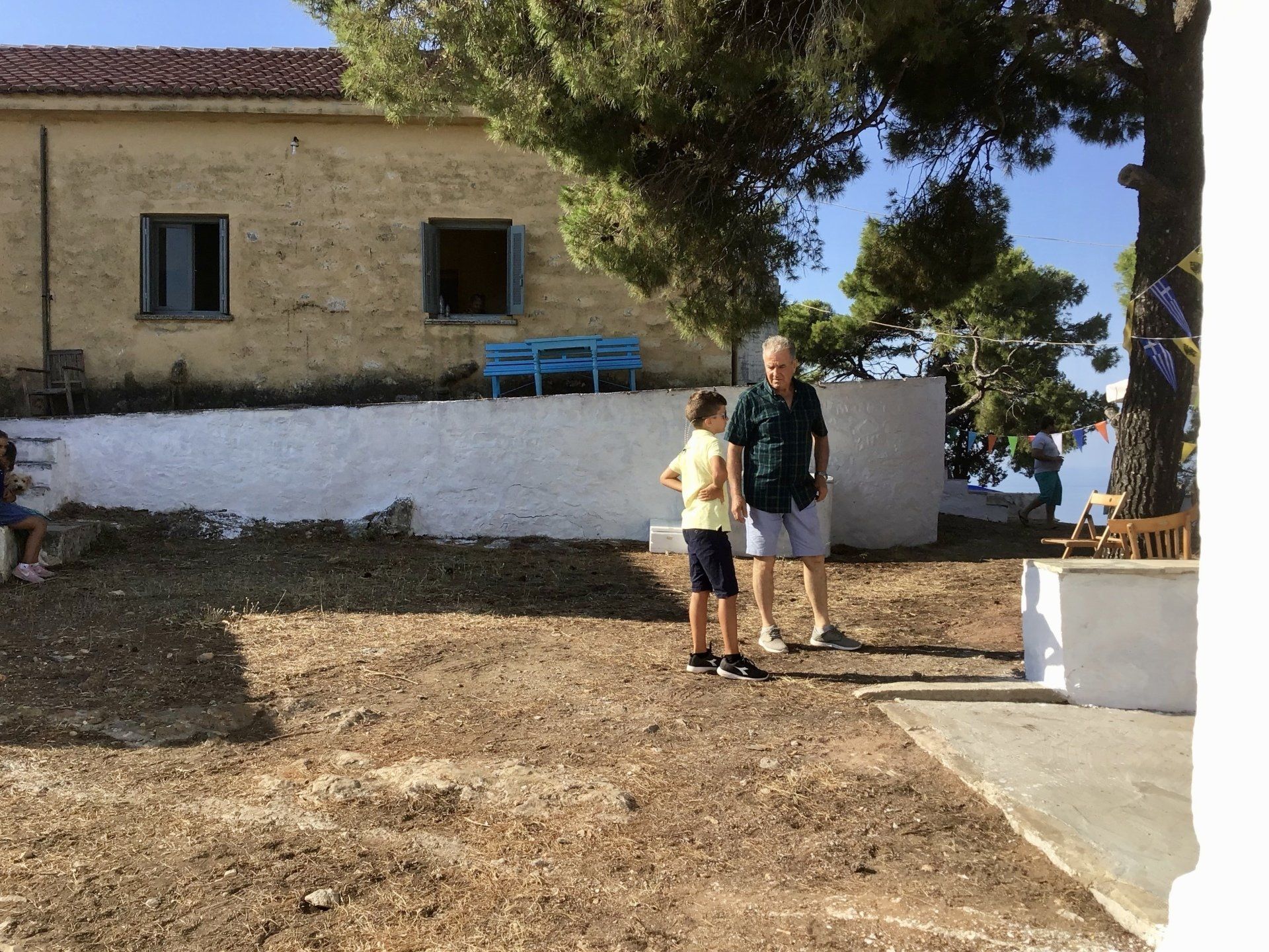 Ag Anargyros name day service and open house at Episkopi as guest of Sotirios Iliadis, July 4th 2020 on Hydra Island Greece.