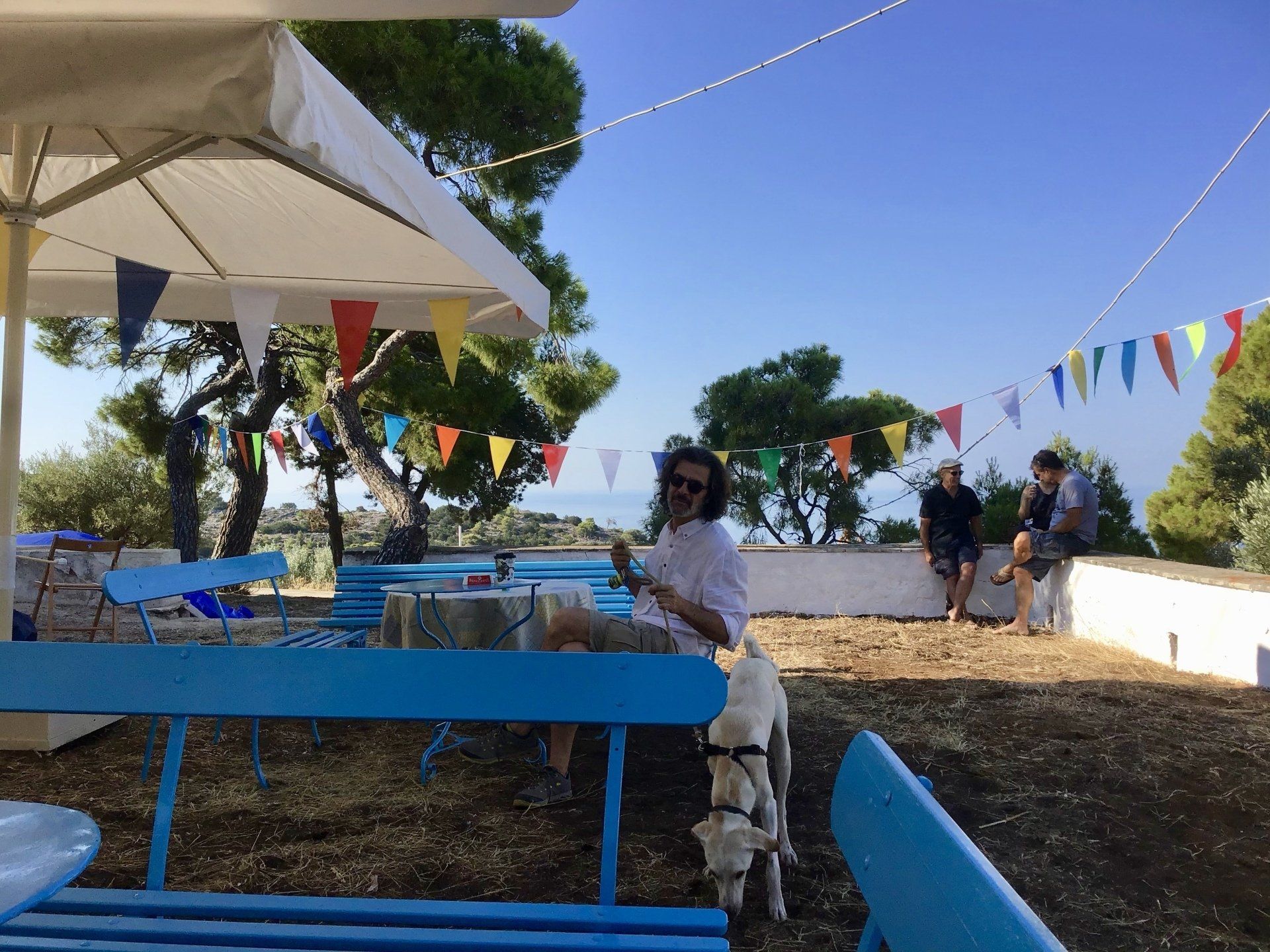 Ag Anargyros name day service and open house at Episkopi as guest of Sotirios Iliadis, July 4th 2020 on Hydra Island Greece.