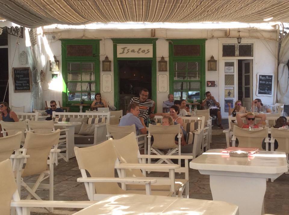 Isalos Cafe on Hydra Island Greece