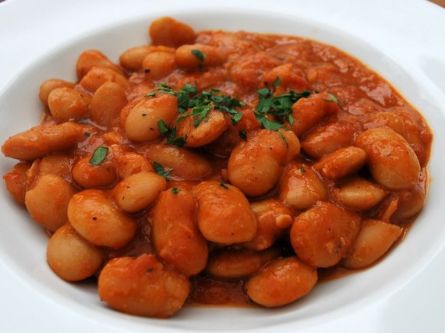 Traditional Lenten food served on Clean Monday, Hydra Island Greece.