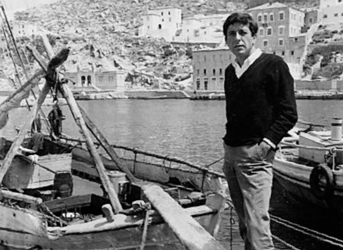 Leonard Cohen on Hydra Island Greece in the 1960s.