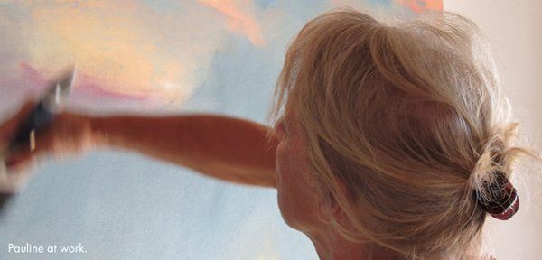 Pauline Keaney artists on Hydra Island Greece.