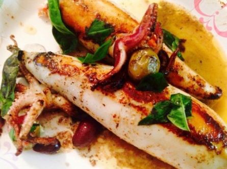 Traditional Lenten food served on Clean Monday, Hydra Island Greece.