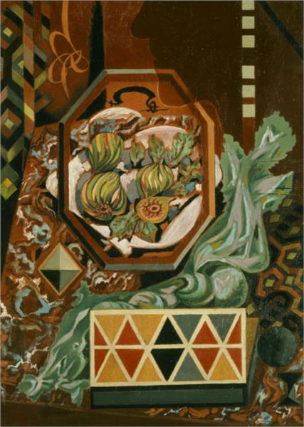 Still Life With Figs 1935 Nikos Hadjikyriakos-Ghikas, Hydra Artists