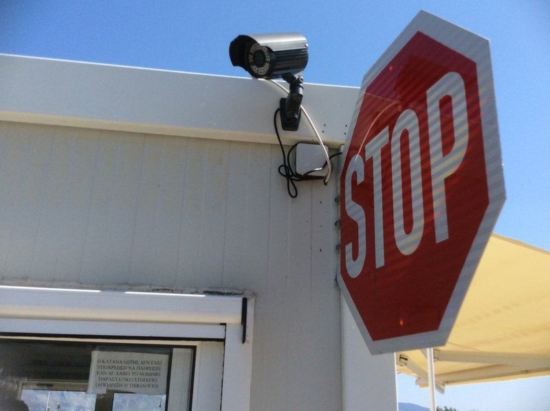 Metochi (mainland Greece), secure parking, then passenger ferry to Hydra Island Greece