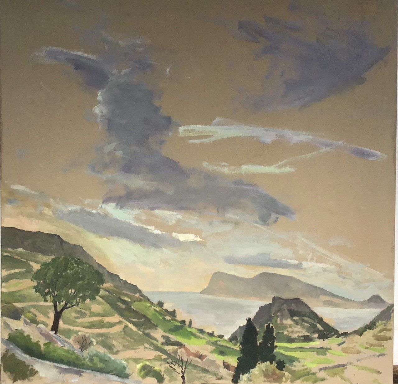Artist Adam Shapiro, paintings from his Hydra Island collection - Artists on Hydra Island Greece.