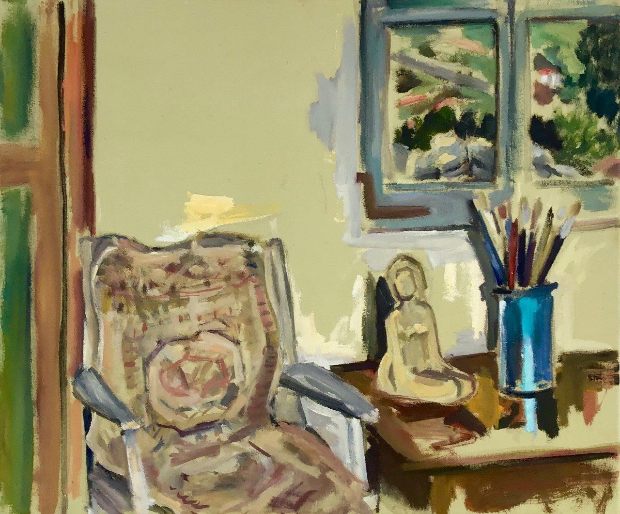 Artist Adam Shapiro, paintings from his Hydra Island collection - Artists on Hydra Island Greece.