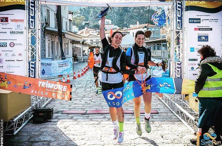 Annual SwimRun Hydra sports event on Hydra Island Greece.
