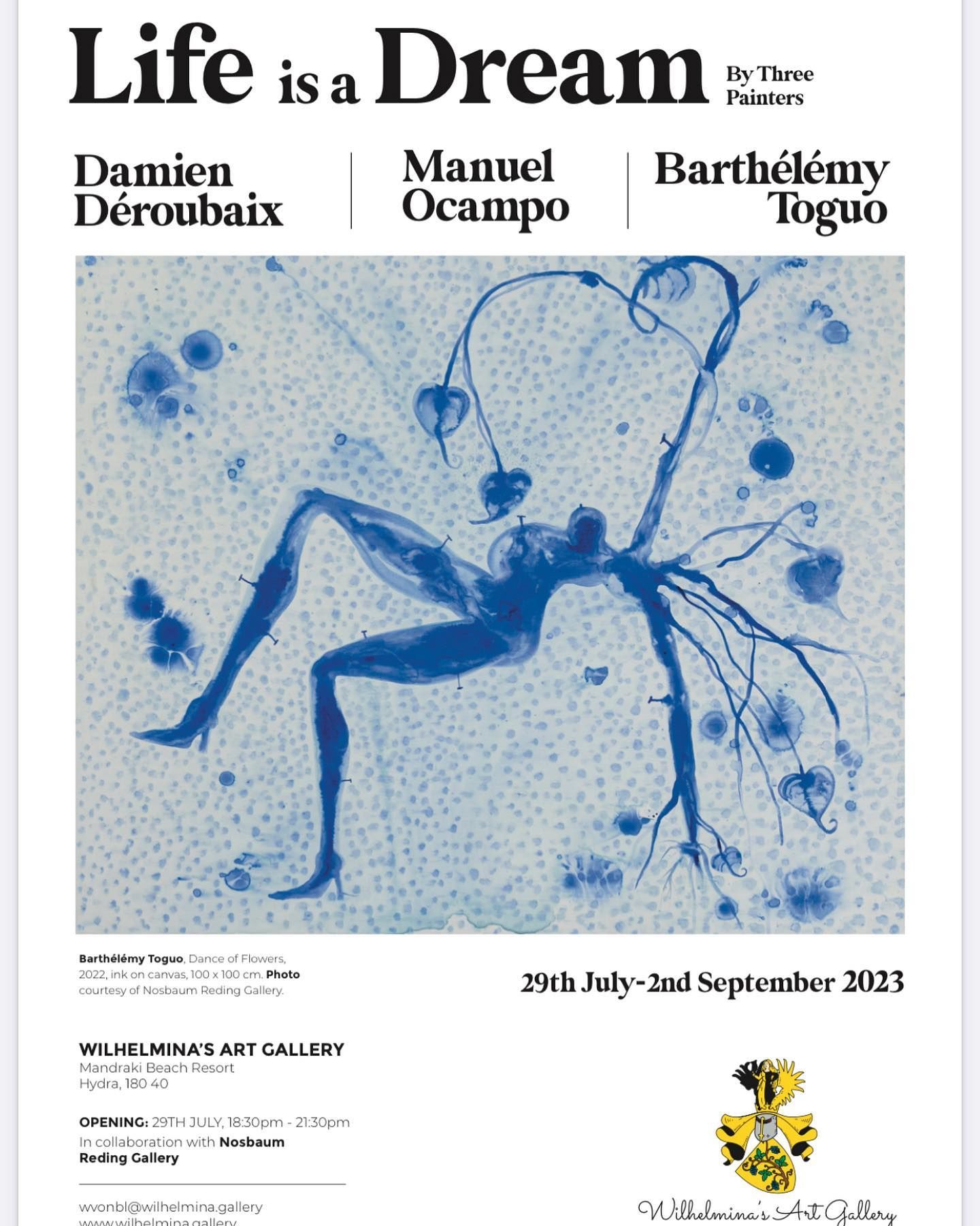 Art Exhibition Wilhelmina' Art Gallery, Mandraki Bay, Hydra