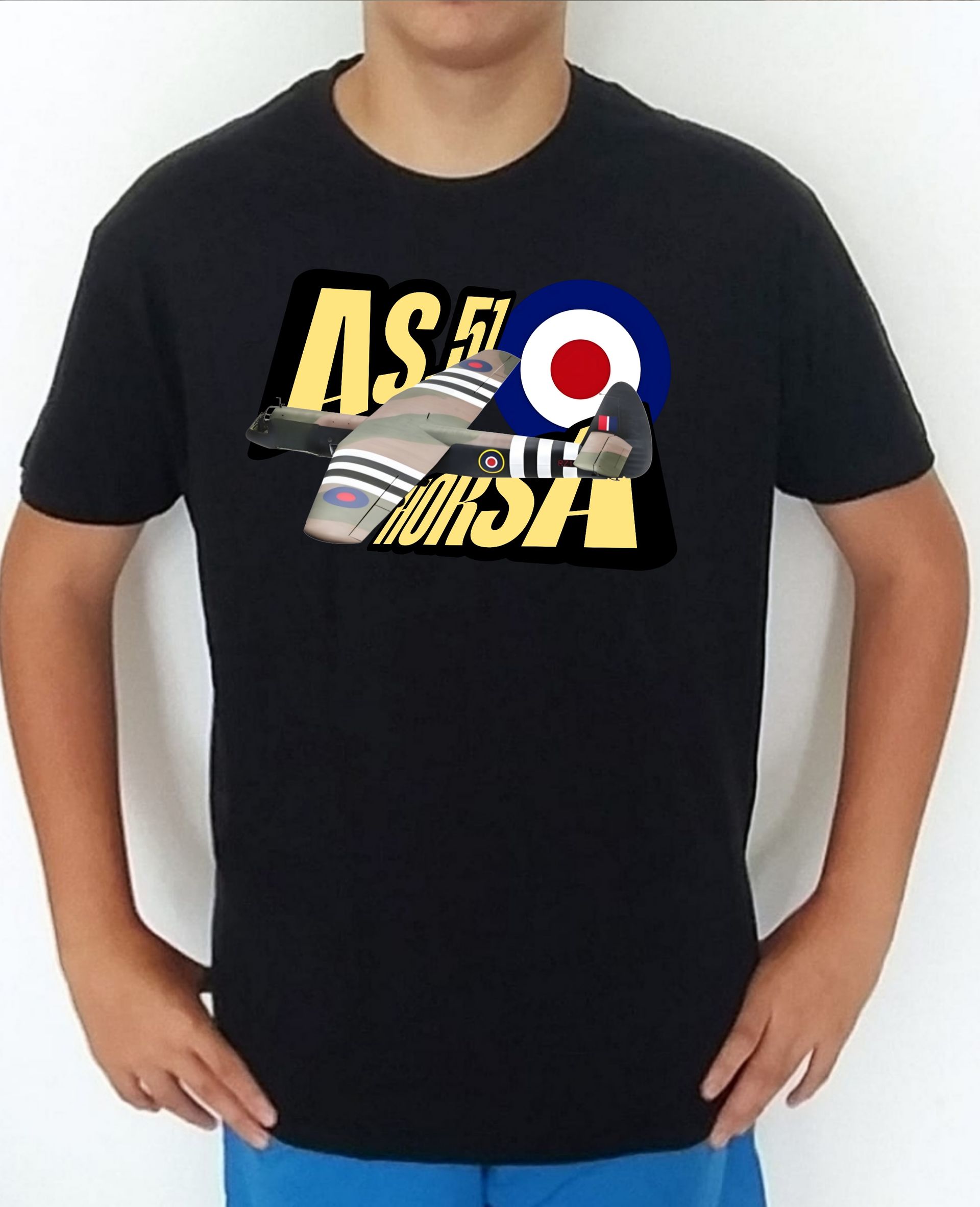 Camiseta aviones combate UK Airspeed AS-51 Horsa nº3 Camiseta, t-shirt, playera, del catálogo de CamisetasMilitares.com en la colección aviones de combate 2 W.W. de UK Inglaterra Airspeed AS-51 Horsa