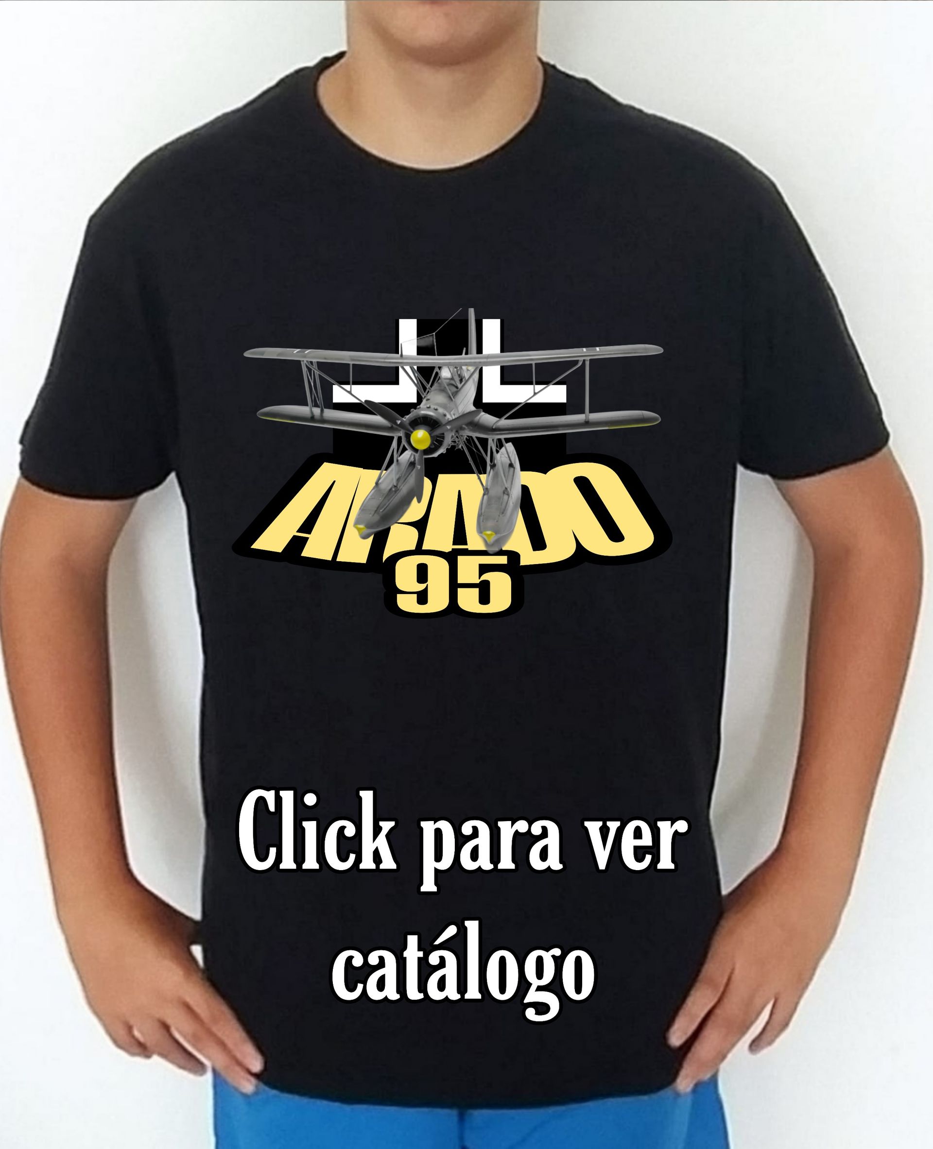 Colección camisetas aviones de combate 2WW Alemania Arado AR-95 Camiseta/t-shirt/playera, del catálogo de CamisetasMilitares.com en la colección aviones de combate 2WW Alemania Arado AR-95