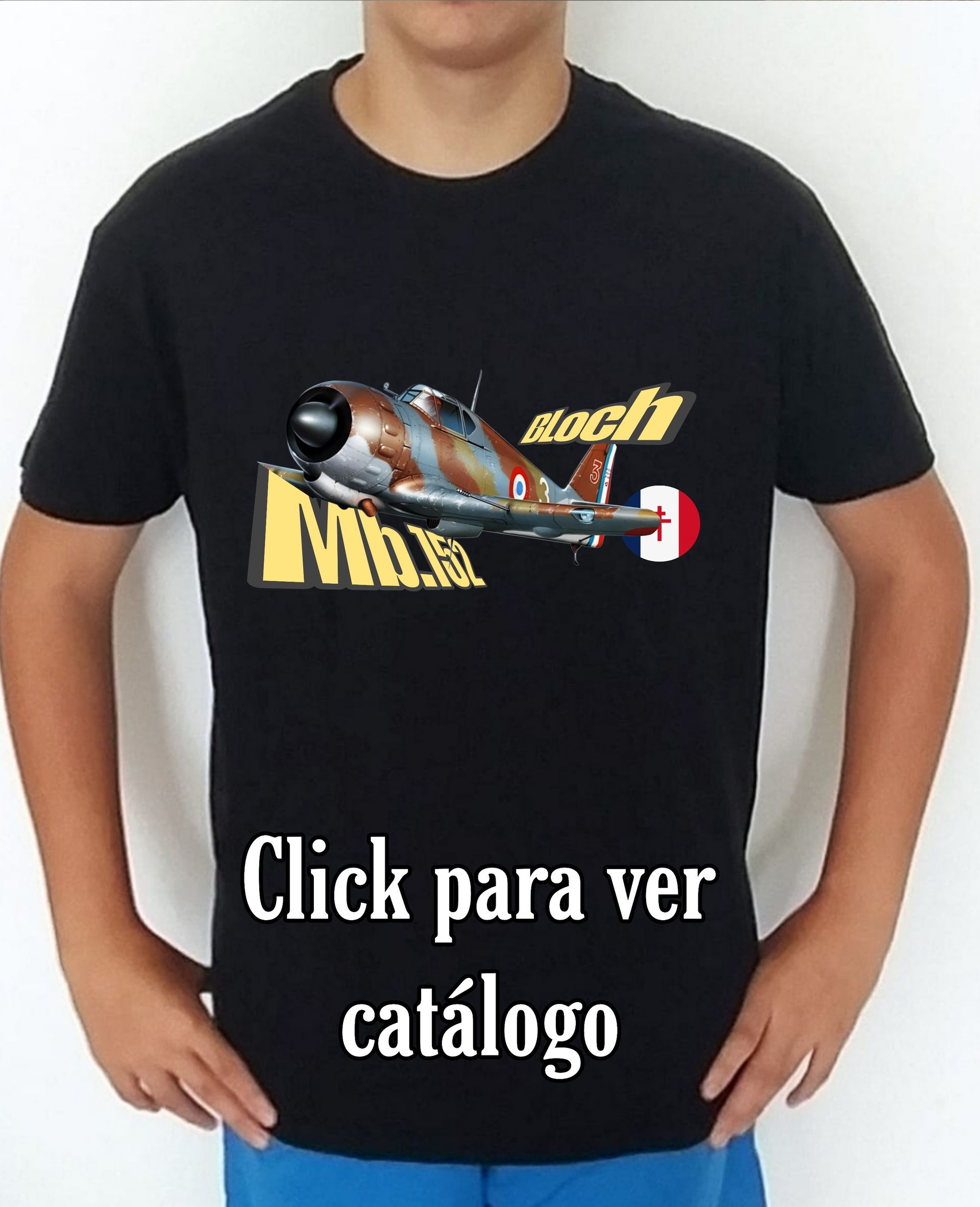 Catálogos aviones 2nd World War Francia Camisetas/t-shirt/playeras, de los catálogo de CamisetasMilitares.com en las colecciones bélicas de aviones 2nd World War de Francia