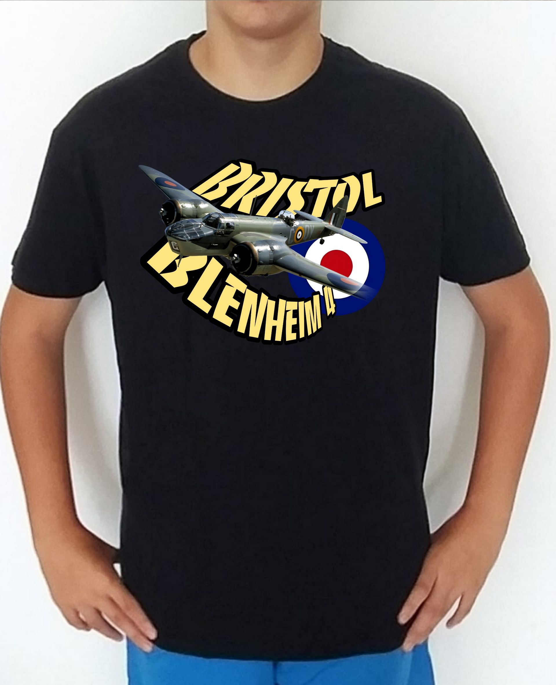 Camiseta aviones combate 2WW UK Bristol 142 Blenheim nº1 Camiseta, t-shirt, playera, del catálogo de CamisetasMilitares.com en la colección aviones de combate 2 W.W. de UK Inglaterra Bristol 142 Blenheim