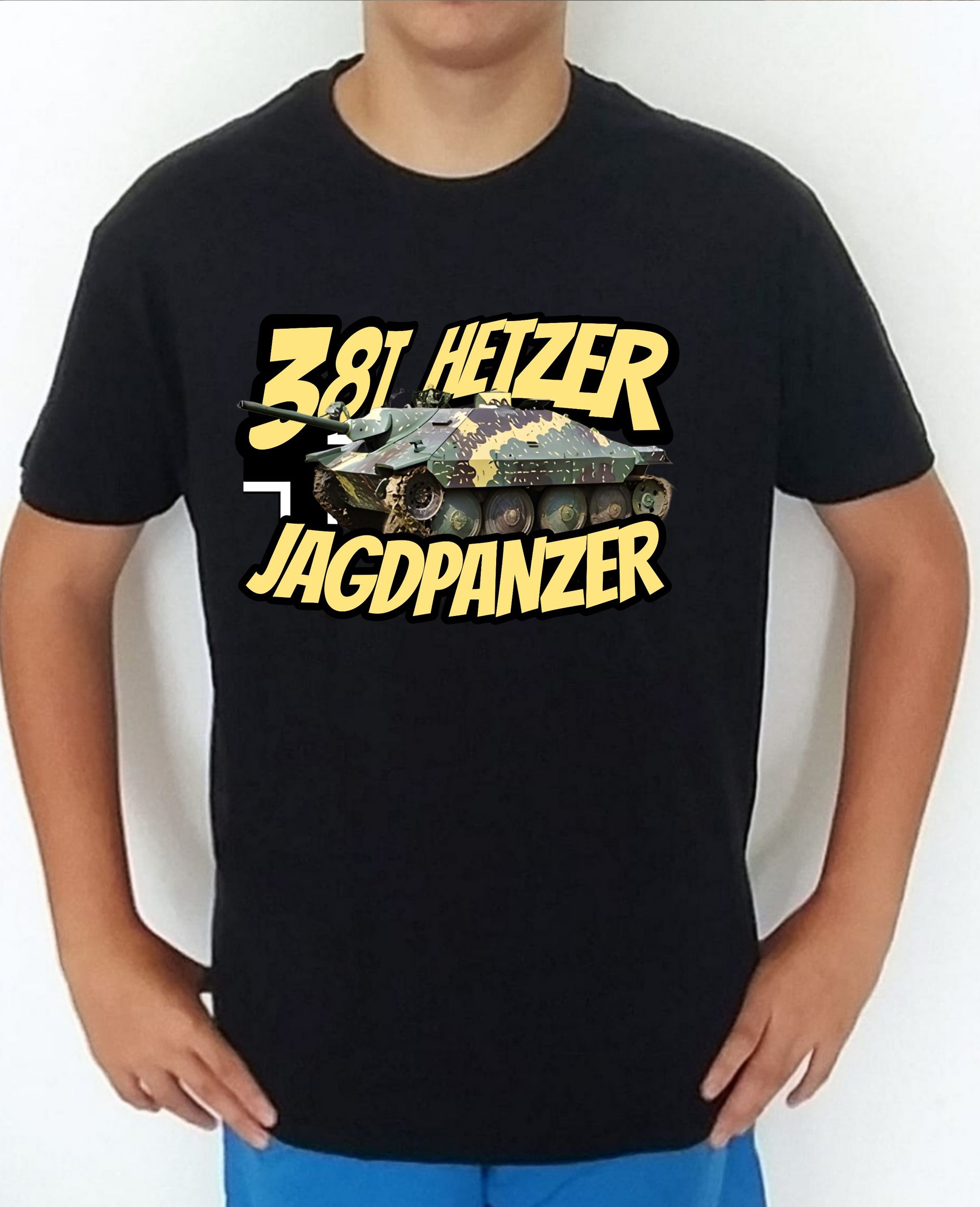 Camiseta carros de combate 2WW Alemania Jadgpanzer 38t Hetzer nº 3 Camiseta, t-shirt, playera, del catálogo de camisetasmilitares.com,  en la colección carros de combate 2 W.W. de Alemania Jadgpanzer 38t Hetzer