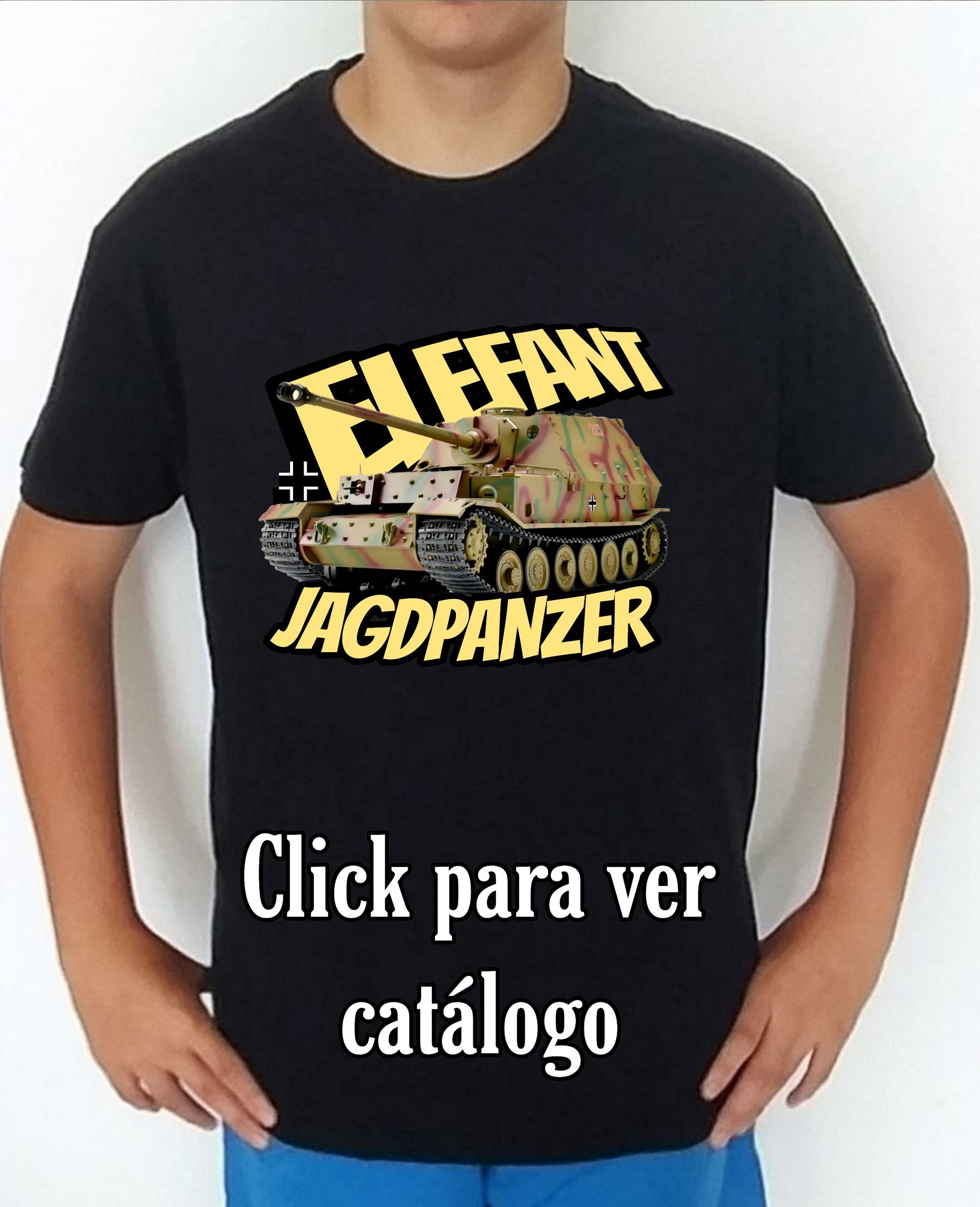 Colección camisetas carros de combate 2WW Alemania Jagdpanzer Elefant Camiseta/t-shirt/playera, del catálogo de CamisetasMilitares.com en la colección carros de combate 2WW Alemania Jagdpanzer Elefant