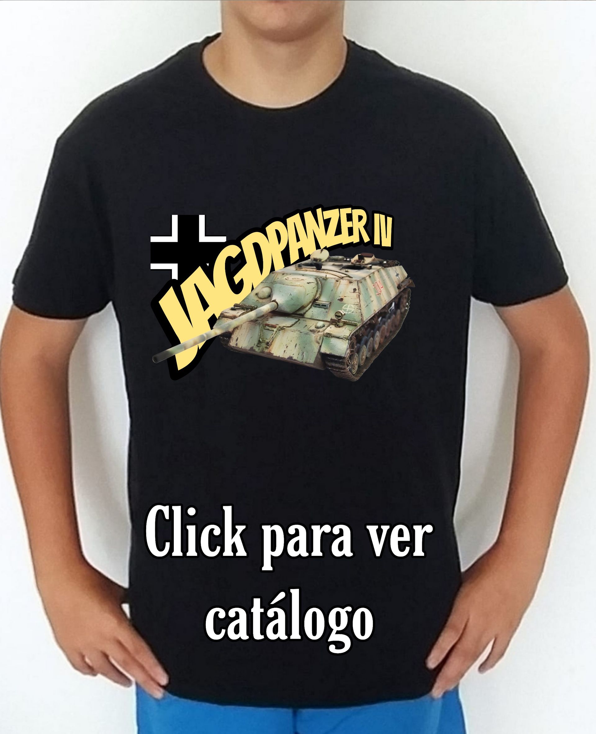 Colección camisetas carros de combate 2WW Alemania Jagdpanzer-4 Camiseta/t-shirt/playera, del catálogo de CamisetasMilitares.com  en la colección carros de combate 2WW Alemania Jagdpanzer-4