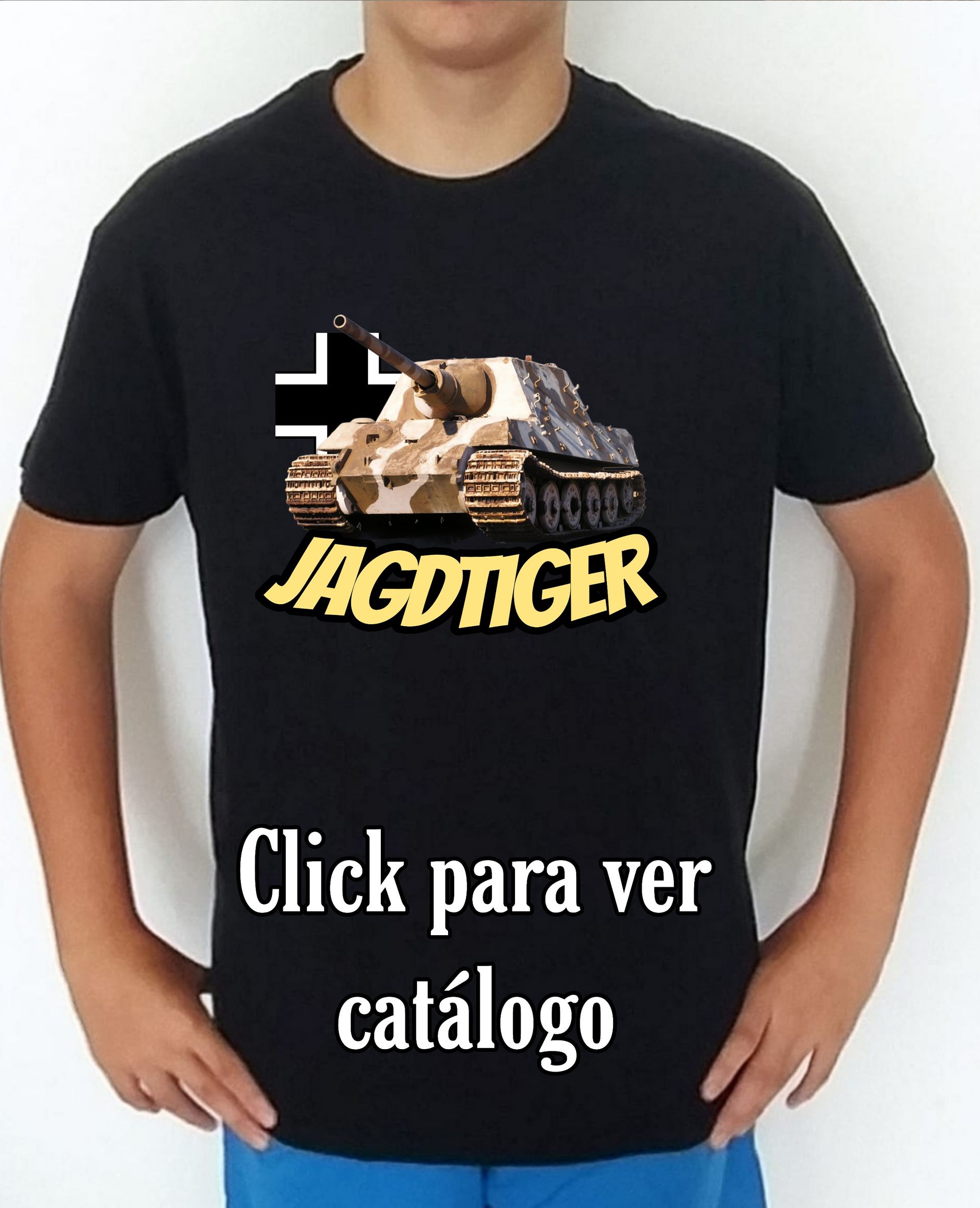 Colección camisetas carros de combate 2WW Alemania Jagdtiger Camiseta/t-shirt/playera, del catálogo de CamisetasMilitares.com en la colección carros de combate 2WW Alemania Jagdtiger