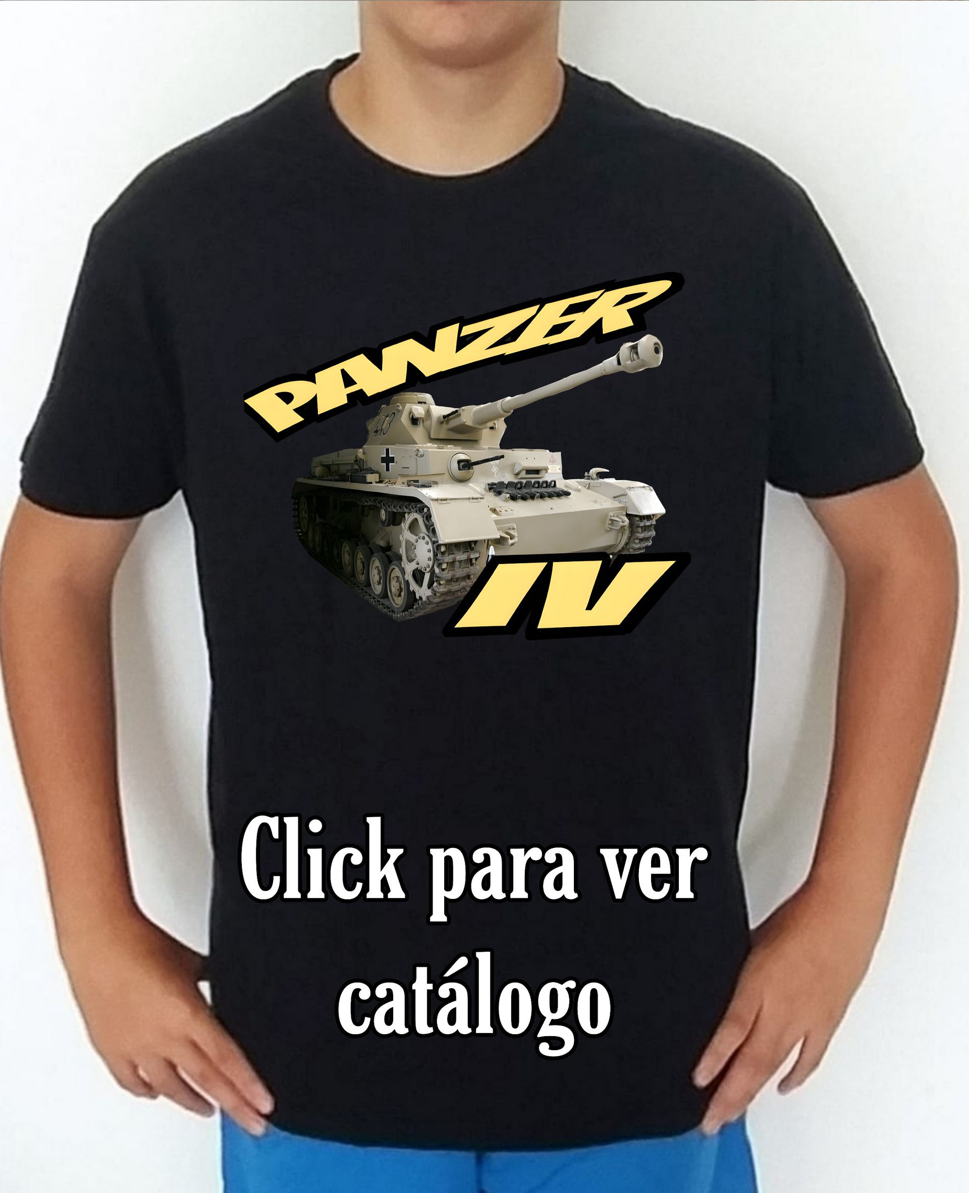 Colección camisetas carros de combate 2WW Alemania Panzer-4 Camiseta/t-shirt/playera, del catálogo de CamisetasMilitares.com  en la colección carros de combate 2WW Alemania Panzer-4
