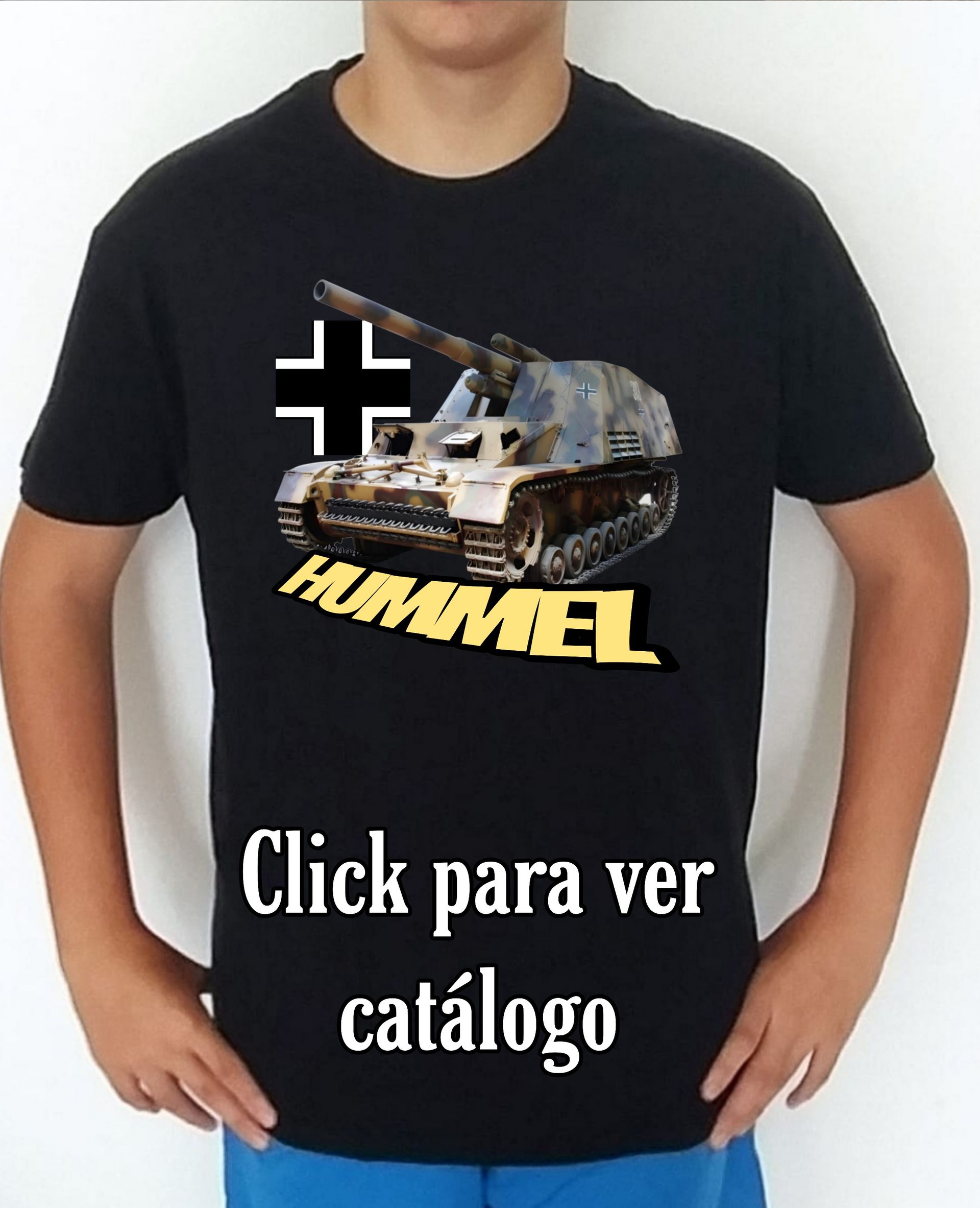 Colección camisetas carros de combate 2WW Alemania SD.KFZ-165 Hummel Camiseta/t-shirt/playera, del catálogo de CamisetasMilitares.com en la colección carros de combate 2WW Alemania SD.KFZ-165 Hummel