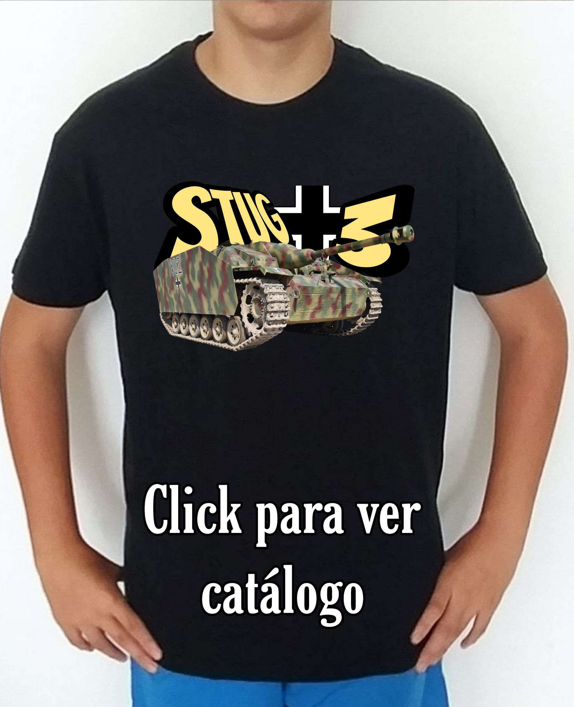 Colección camisetas carros de combate 2WW Alemania Stug-3 Camiseta/t-shirt/playera, del catálogo de CamisetasMilitares.com en la colección carros de combate 2WW Alemania Stug-3