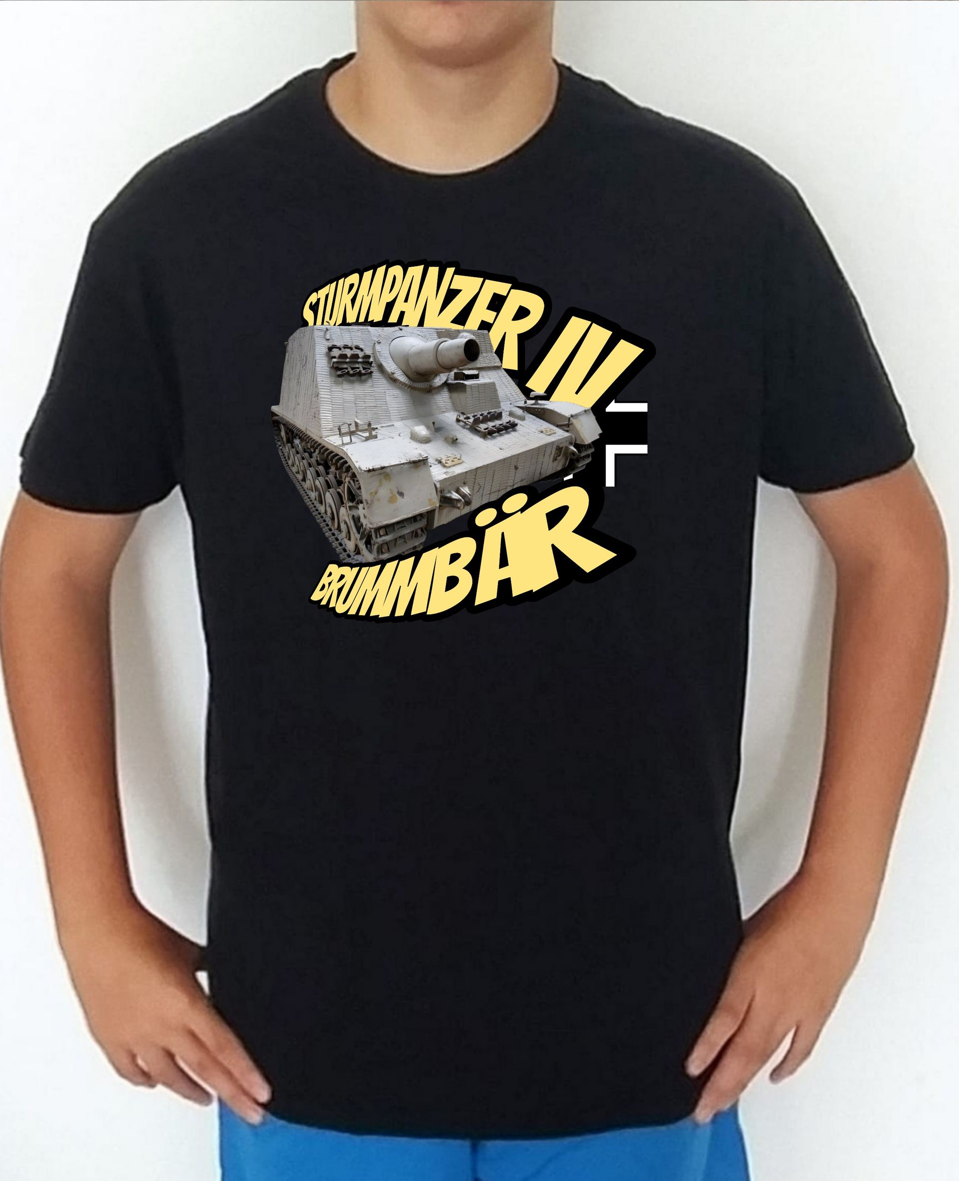Camiseta carros de combate 2WW Alemania Sturmpanzer 4 Brummbar nº2 Camiseta, t-shirt, playera, del catálogo de camisetasmilitares.com,  en la colección carros de combate 2 W.W. de Alemania Sturmpanzer 4 Brummbar