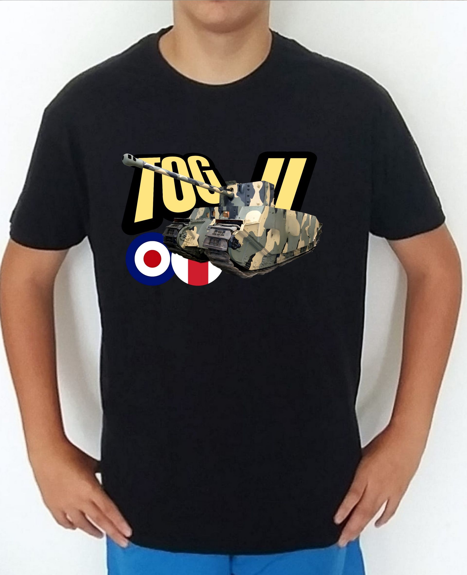 Camiseta carros de combate 2WW UK TOG 2 nº1 Camiseta, t-shirt, playera, del catálogo de camisetasmilitares.com, en la colección carros de combate 2 W.W. de Inglaterra UK TOG 2