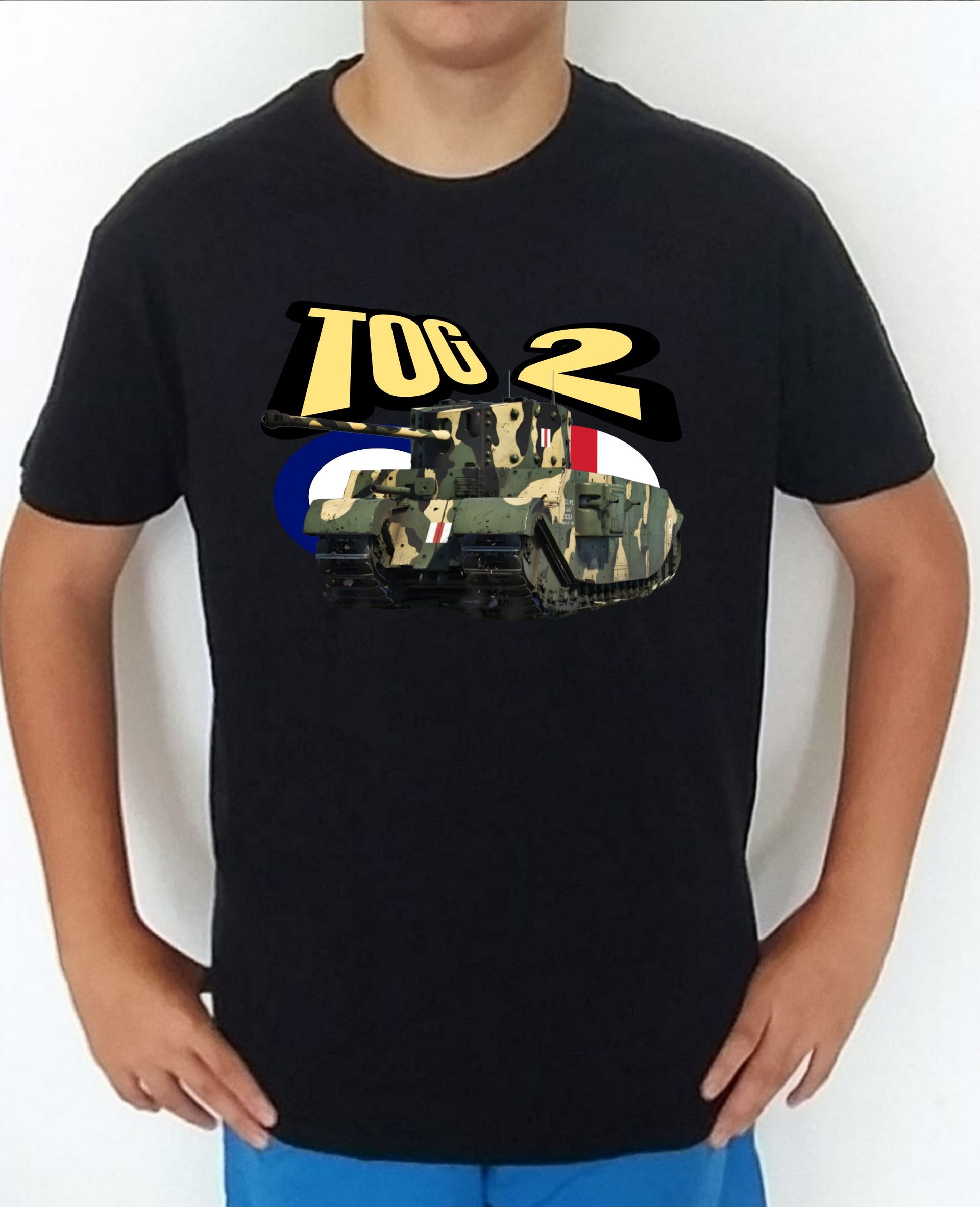 Camiseta carros de combate 2WW UK TOG 2 nº4 Camiseta, t-shirt, playera, del catálogo de camisetasmilitares.com, en la colección carros de combate 2 W.W. de Inglaterra UK TOG 2
