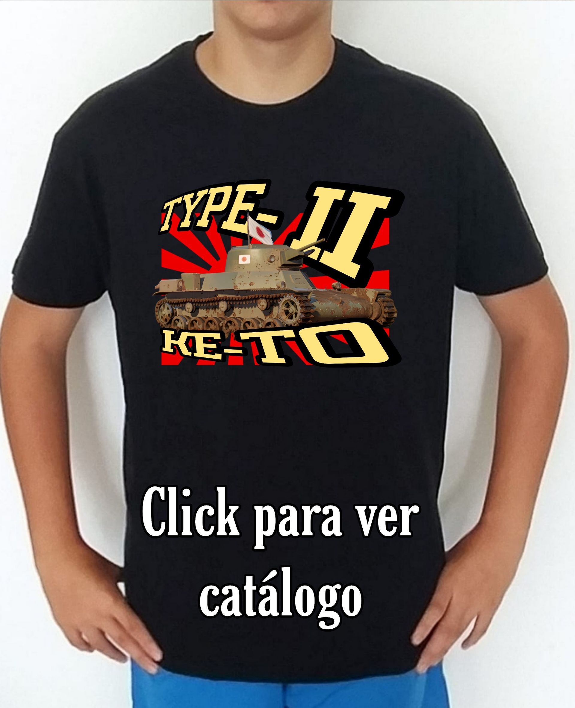 Colección camisetas carros de combate 2WW Japón Type-2 Ke To Camiseta/t-shirt/playera, del catálogo de CamisetasMilitares.com en la colección carros de combate 2WW Japón Type-2 Ke To
