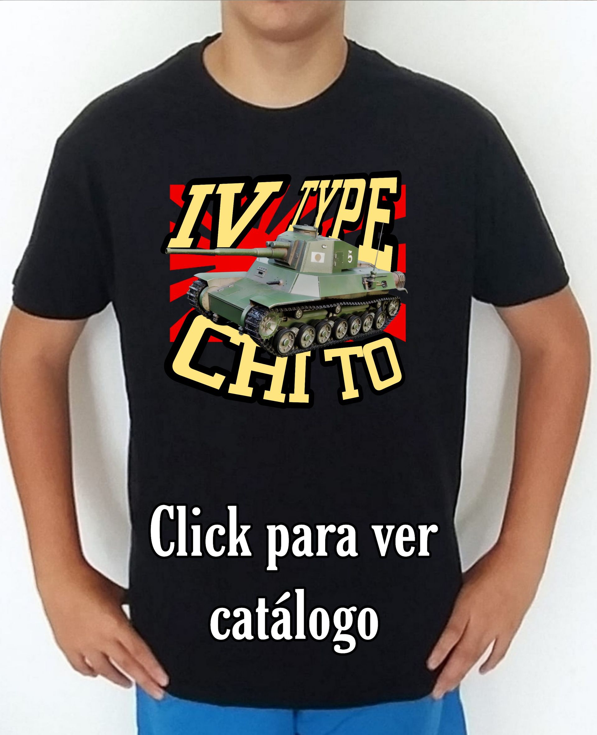 Colección camisetas carros de combate 2WW Japón Type-4 Chi To Camiseta/t-shirt/playera, del catálogo de CamisetasMilitares.com  en la colección carros de combate 2WW Japón Type-4 Chi To