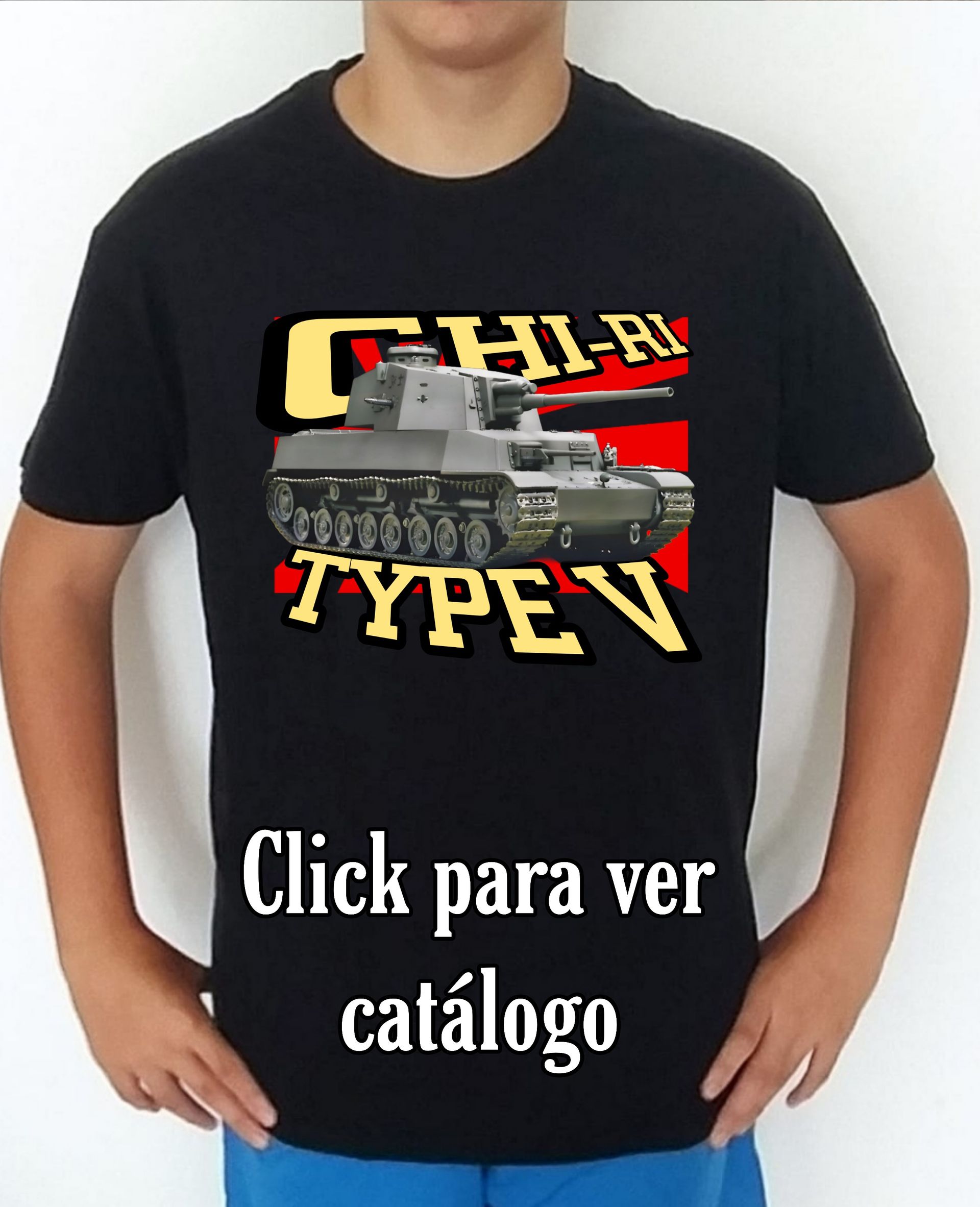 Colección camisetas carros de combate 2WW Japón Type-5 Chi Ri Camiseta/t-shirt/playera, del catálogo de CamisetasMilitares.com en la colección carros de combate 2WW Japón Type-5 Chi Ri