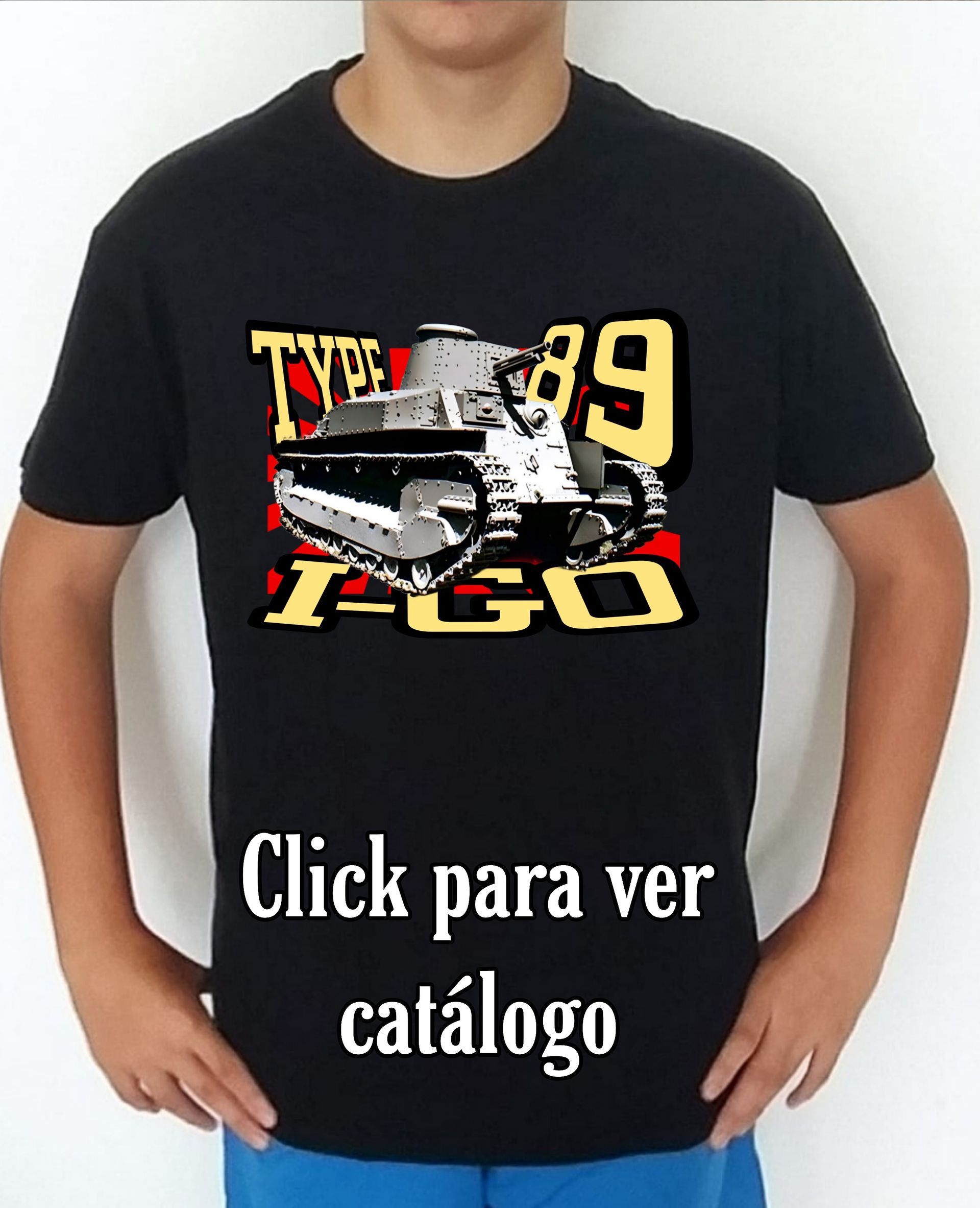 Colección camisetas carros de combate 2WW Japón Type-89 I Go Camiseta/t-shirt/playera, del catálogo de CamisetasMilitares.com  en la colección carros de combate 2WW Japón Type-89 I Go
