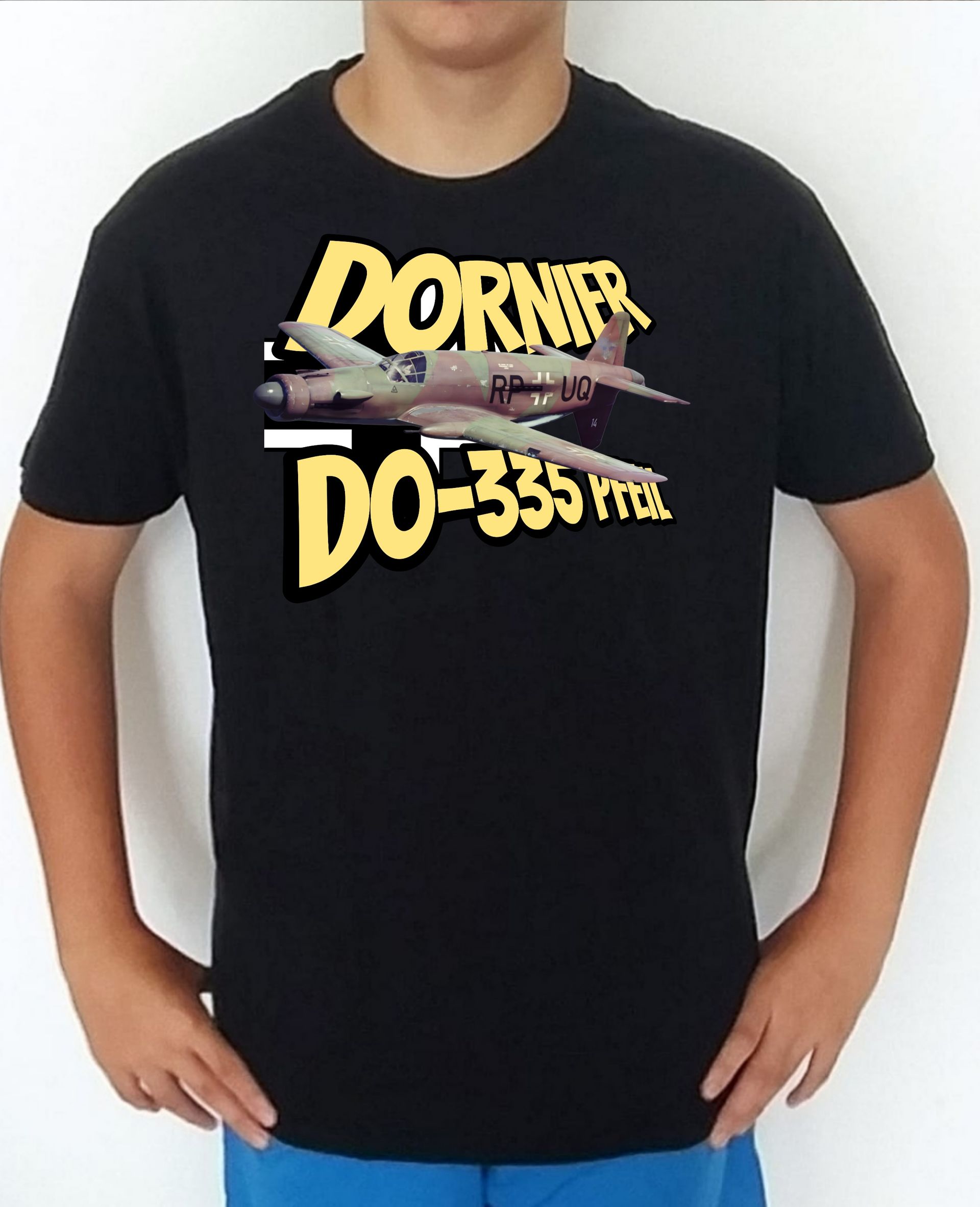Camiseta aviones combate 2WW Alemania Dornier DO-335 Pfeil nº1 Camiseta, t-shirt, playera, del catálogo de CamisetasMilitares.com en la colección aviones de combate 2 W.W. de Alemania Dornier DO-335 Pfeil