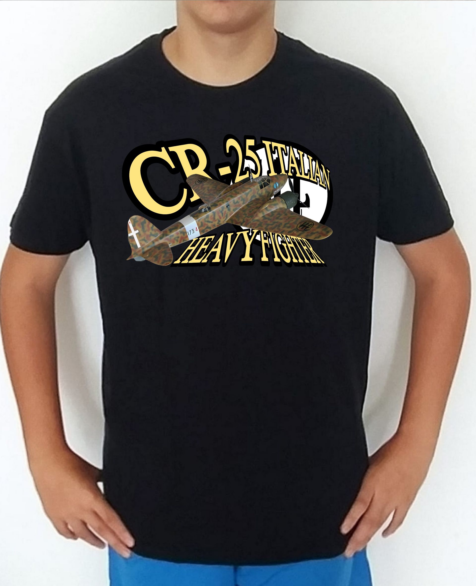 Camiseta aviones combate 2WW Italia CR-25 Italian Heavy Fighter nº 4 Camiseta, t-shirt, playera, del catálogo de camisetasmilitares.com en la colección aviones de combate 2 W.W. de CR-25 Italian Heavy Fighter