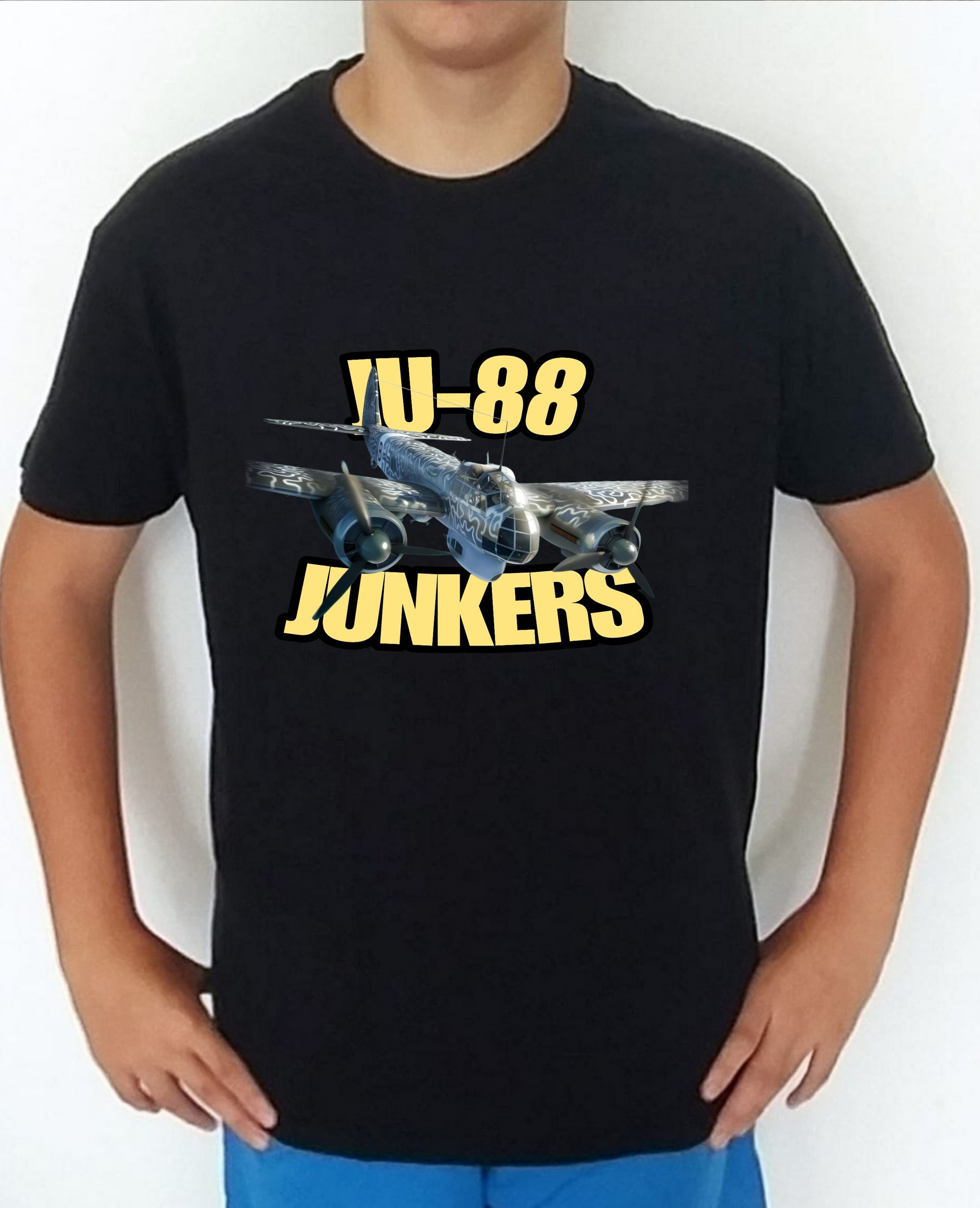 Camiseta aviones combate 2WW Alemania Junkers JU-88 nº1 Camiseta, t-shirt, playera, del catálogo de CamisetasMilitares.com en la colección aviones de combate 2 W.W. de Alemania Junkers JU-88