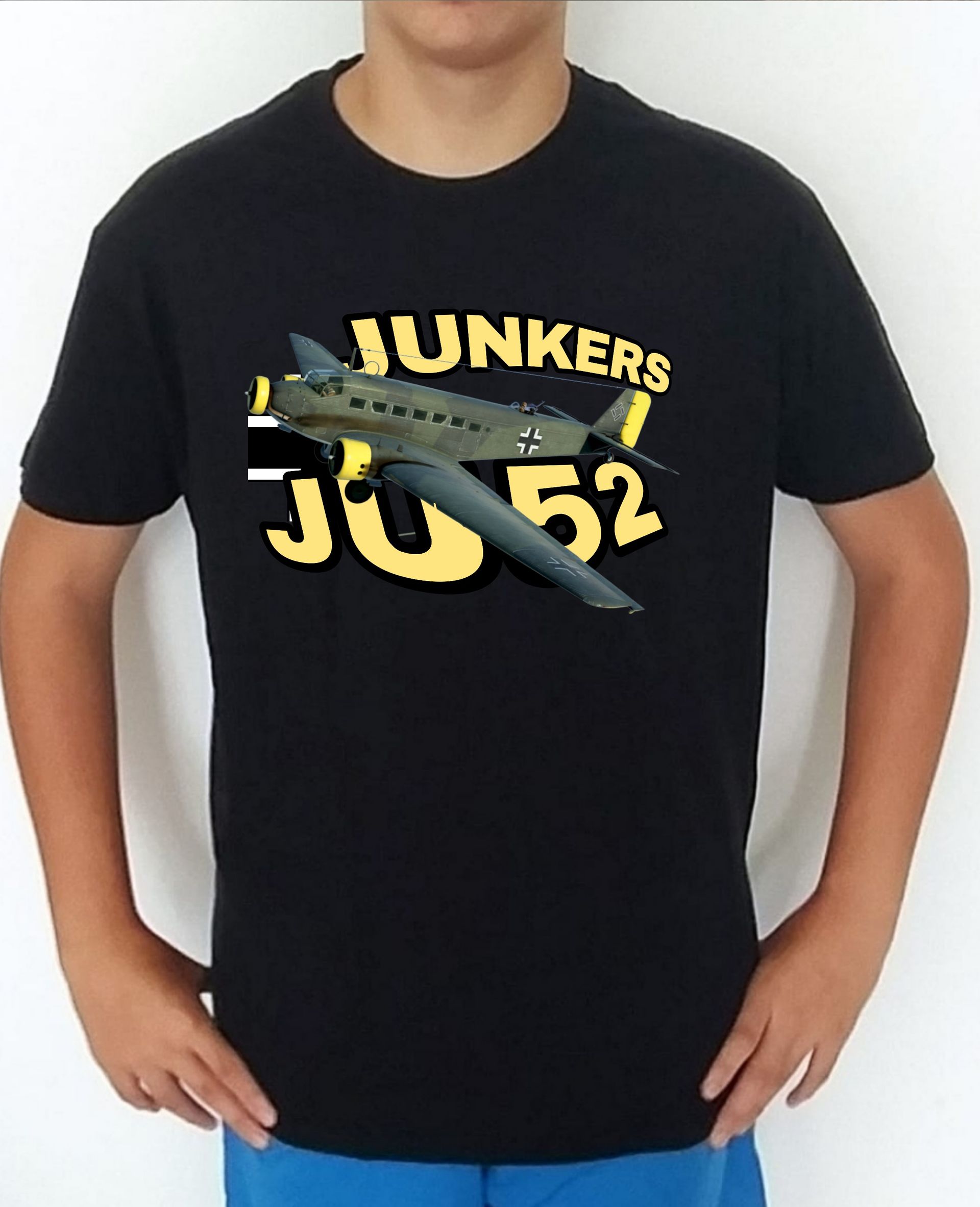 Camiseta aviones combate 2WW Alemania Junkers JU-52 nº3 Camiseta, t-shirt, playera, del catálogo de CamisetasMilitares.com en la colección aviones de combate 2 W.W. de Alemania Junkers JU-52