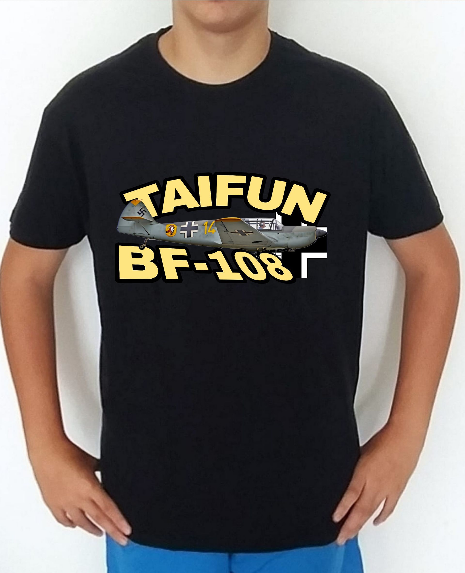 Camiseta aviones combate 2WW Alemania Messerschmitt BF108 Taifun nº3 Camiseta, t-shirt, playera, del catálogo de CamisetasMilitares.com  en la colección aviones de combate 2 W.W. de Alemania Messerschmitt BF108 Taifun
