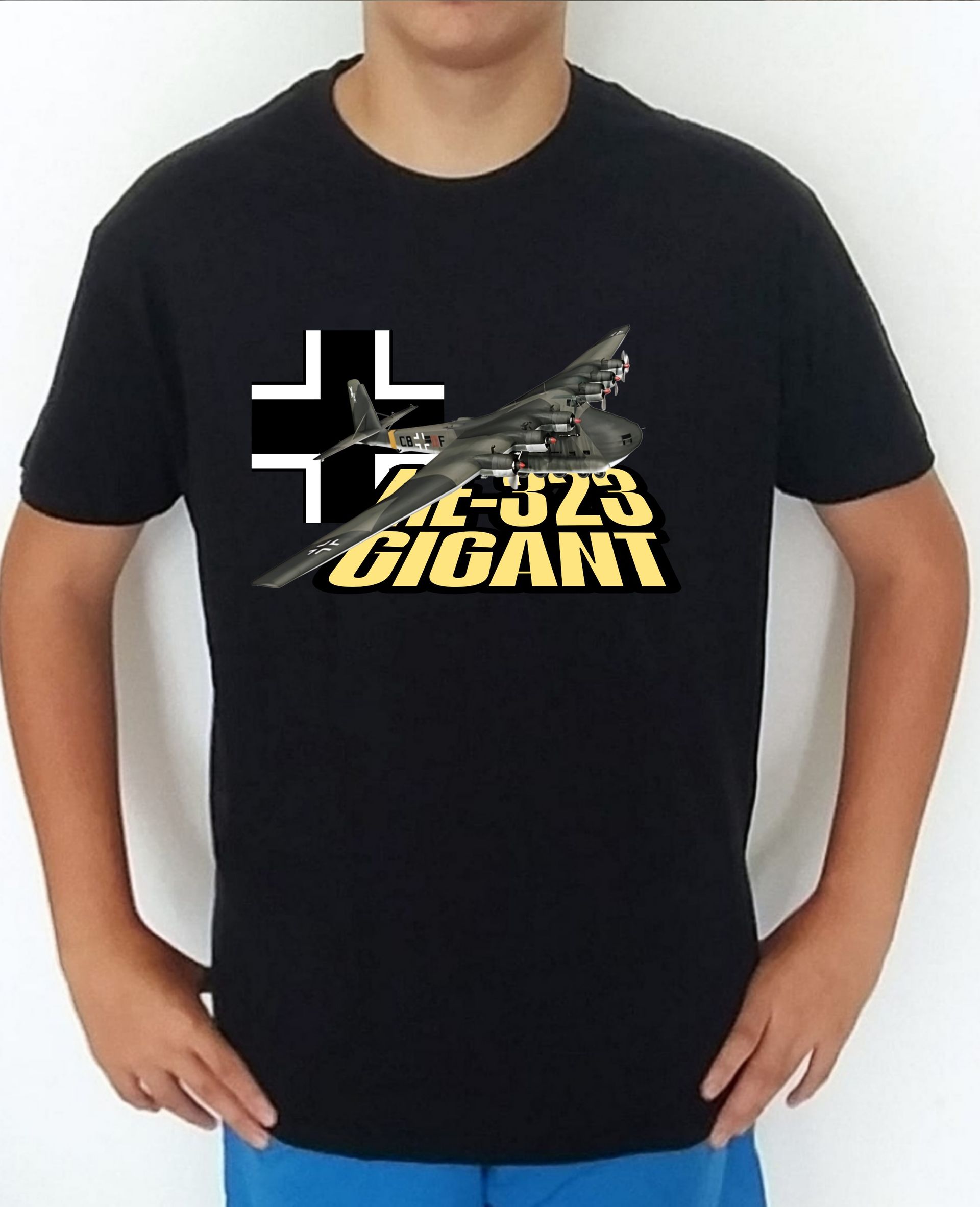 Camiseta aviones combate 2WW Alemania Messerschmitt ME323 nº1 Camiseta, t-shirt, playera, del catálogo de CamisetasMilitares.com  en la colección aviones de combate 2 W.W. de Alemania Messerschmitt ME323