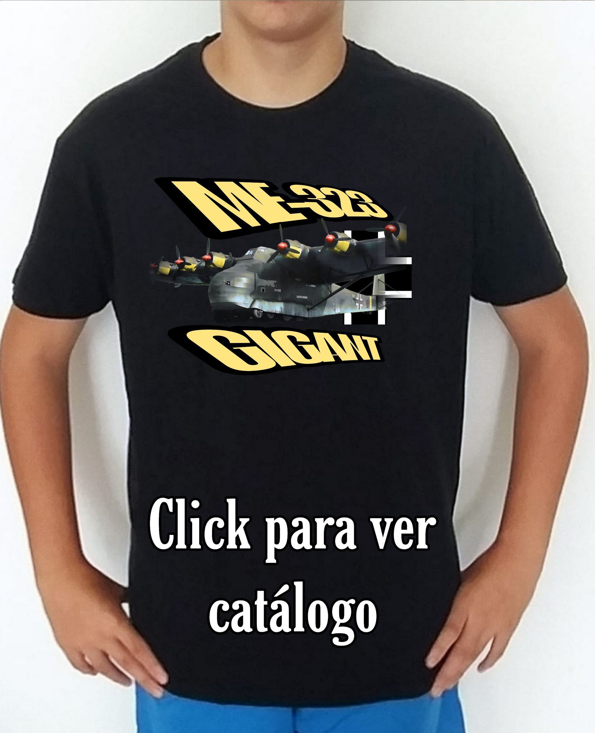 Colección camisetas aviones de combate 2WW Alemania Messerschmitt ME-323 Gigant Camiseta/t-shirt/playera, del catálogo de CamisetasMilitares.com en la colección aviones de combate 2WW Alemania Messerschmitt ME-323 Gigant