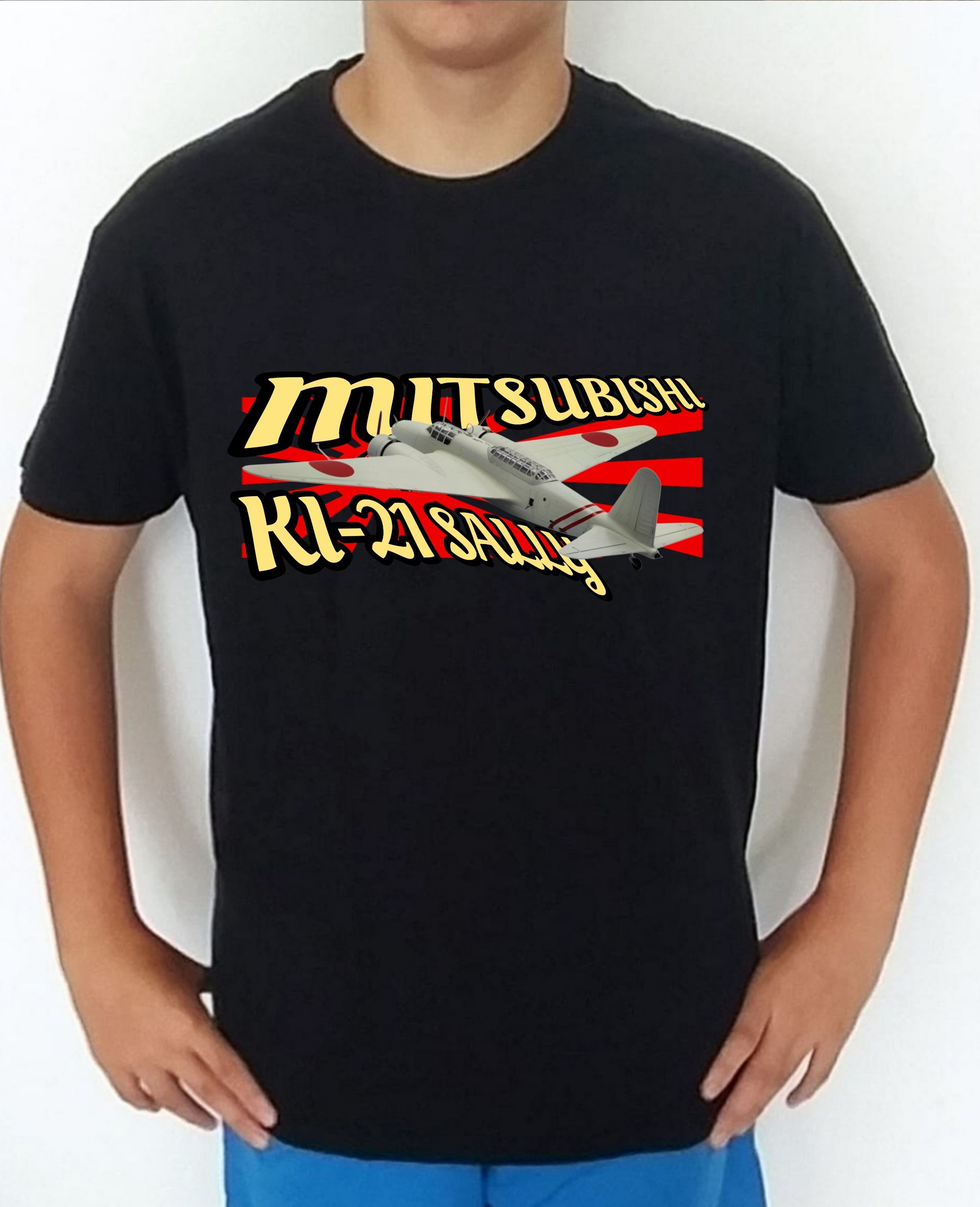 Camiseta aviones combate Japón Mitsubishi KI-21 Sally nº3 Camiseta, t-shirt, playera, del catálogo de CamisetasMilitares.com en la colección aviones de combate 2 W.W. de Japón Mitsubishi KI-21 Sally