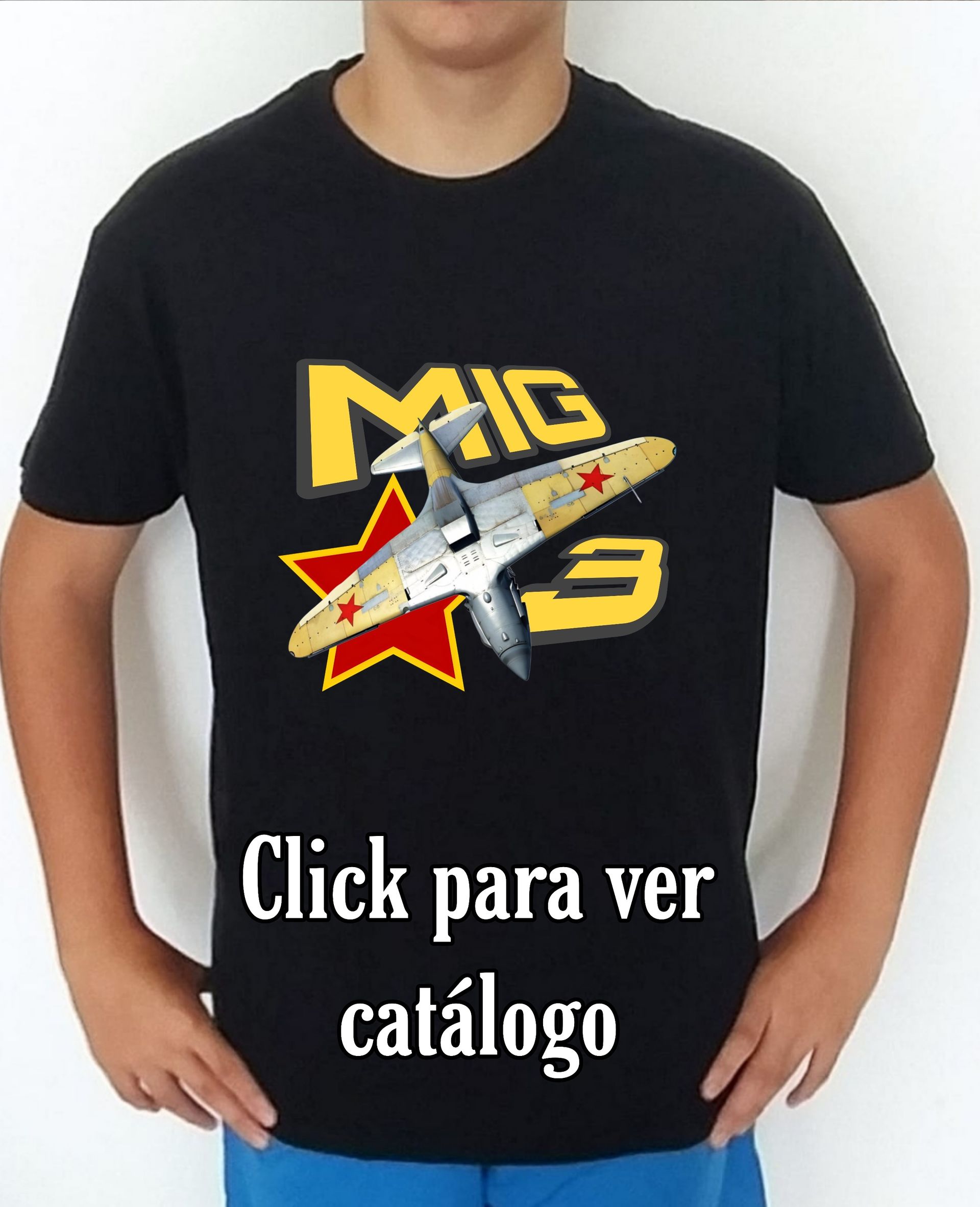 Catálogos aviones 2nd World War Rusia Camisetas/t-shirt/playeras, de los catálogo de CamisetasMilitares.com en las colecciones bélicas de aviones 2nd World War de Rusia
