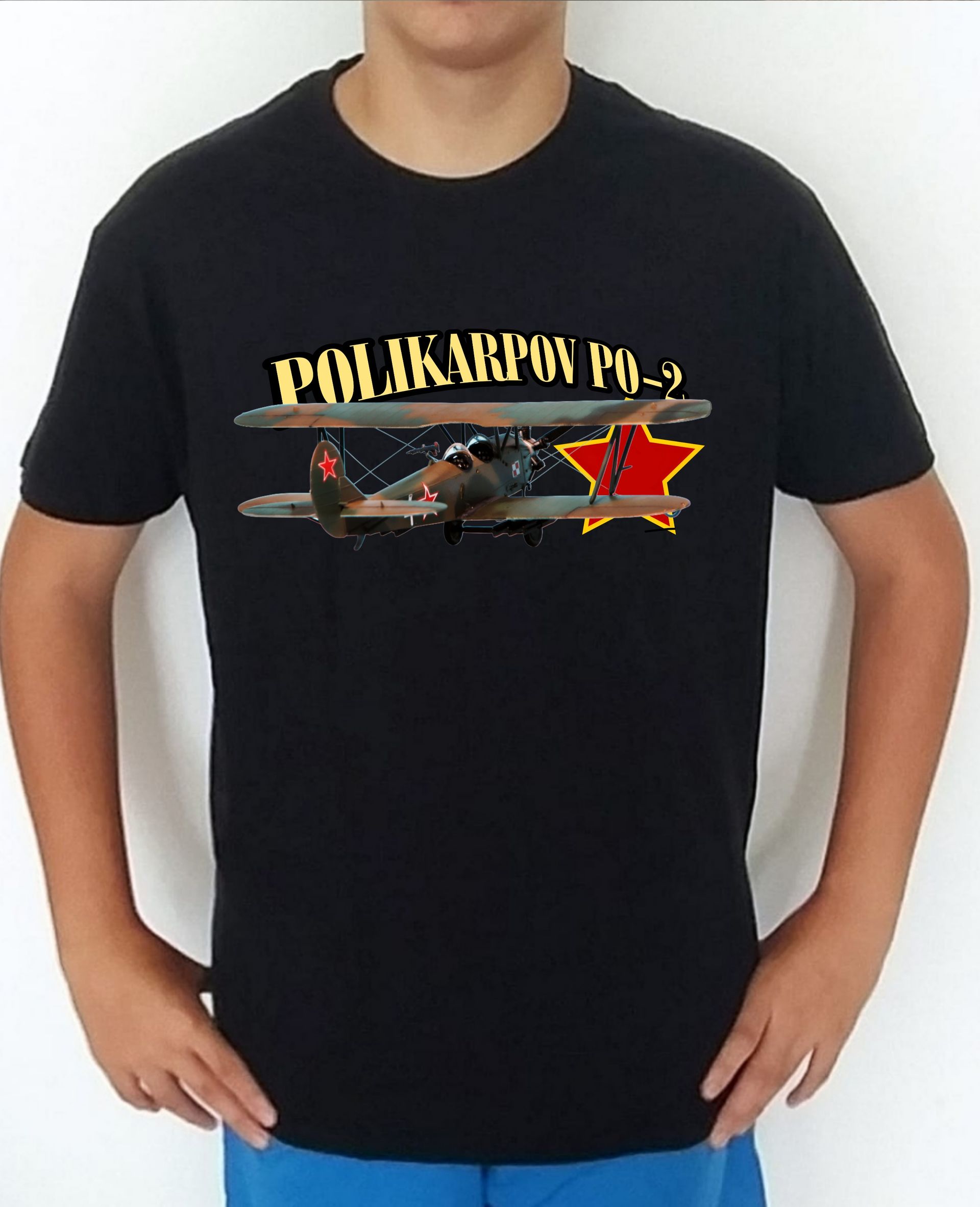 Camiseta aviones combate Rusia Polikarpov PO-2 Kukuruznik nº3 Camiseta, t-shirt, playera, del catálogo de CamisetasMilitares.com en la colección aviones de combate 2 W.W. de Rusia Polikarpov PO-2 Kukuruznik