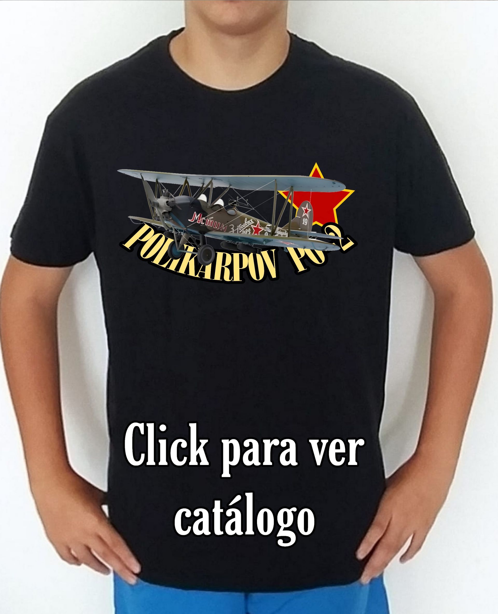 Colección camisetas aviones de combate 2WW Rusia Polikarpov PO-2 Camiseta/t-shirt/playera, del catálogo de CamisetasMilitares.com en la colección aviones de combate 2WW Rusia Polikarpov PO-2