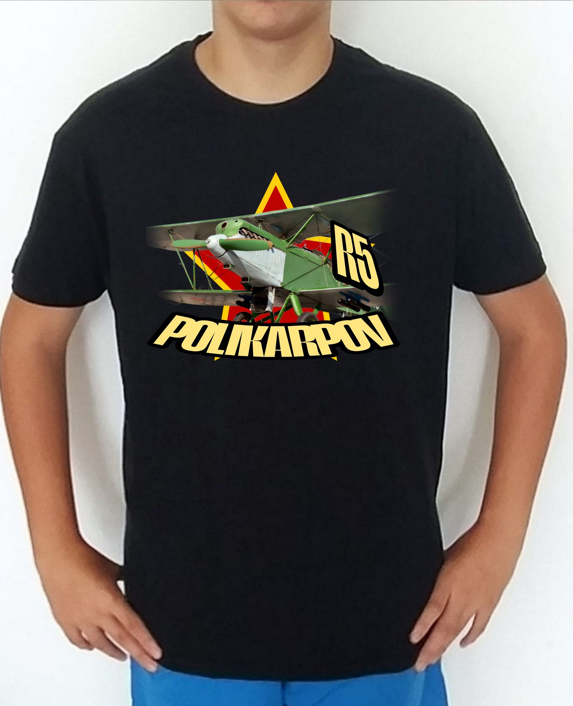 Camiseta aviones combate 2WW Rusia Polikarpov R5 Rasante nº 2 Camiseta, t-shirt, playera, del catálogo de CamisetasMilitares.com en la colección aviones de combate 2 W.W. de Rusia Polikarpov R5 Rasante
