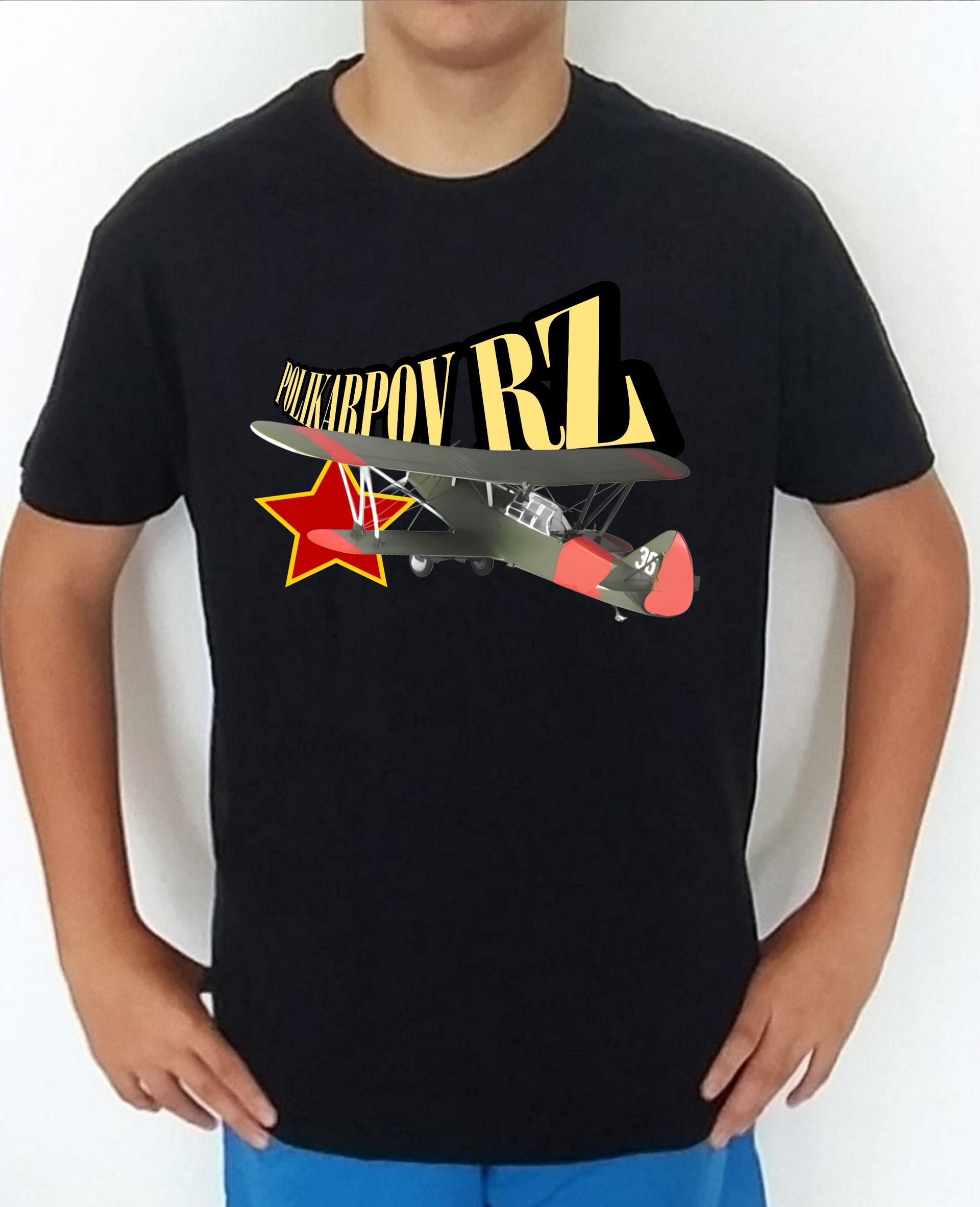 Camiseta aviones combate 2WW Rusia Polikarpov RZ Natacha nº4 Camiseta, t-shirt, playera, del catálogo de CamisetasMilitares.com en la colección aviones de combate 2 W.W. de Rusia Polikarpov RZ Natacha